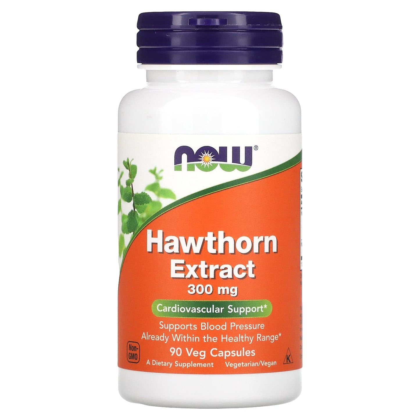 NOW Foods, Hawthorn Extract, 300 mg, 90 Veg Capsules - Image 1