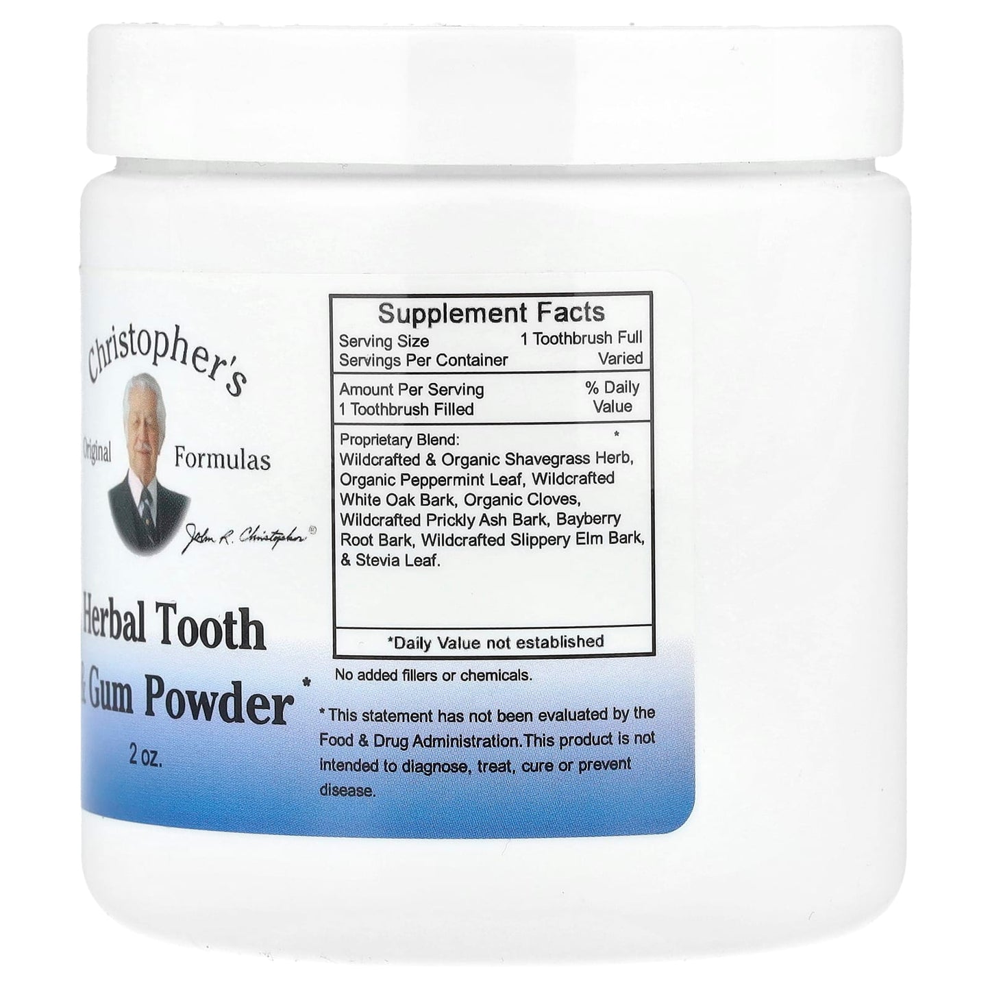 Herbal Tooth & Gum Powder by Christopher's Original Formulas - 2 oz. - Image 2