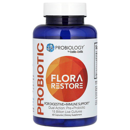 Flora Restore Probiotic Supplement for Digestive Immune Support - Image 1