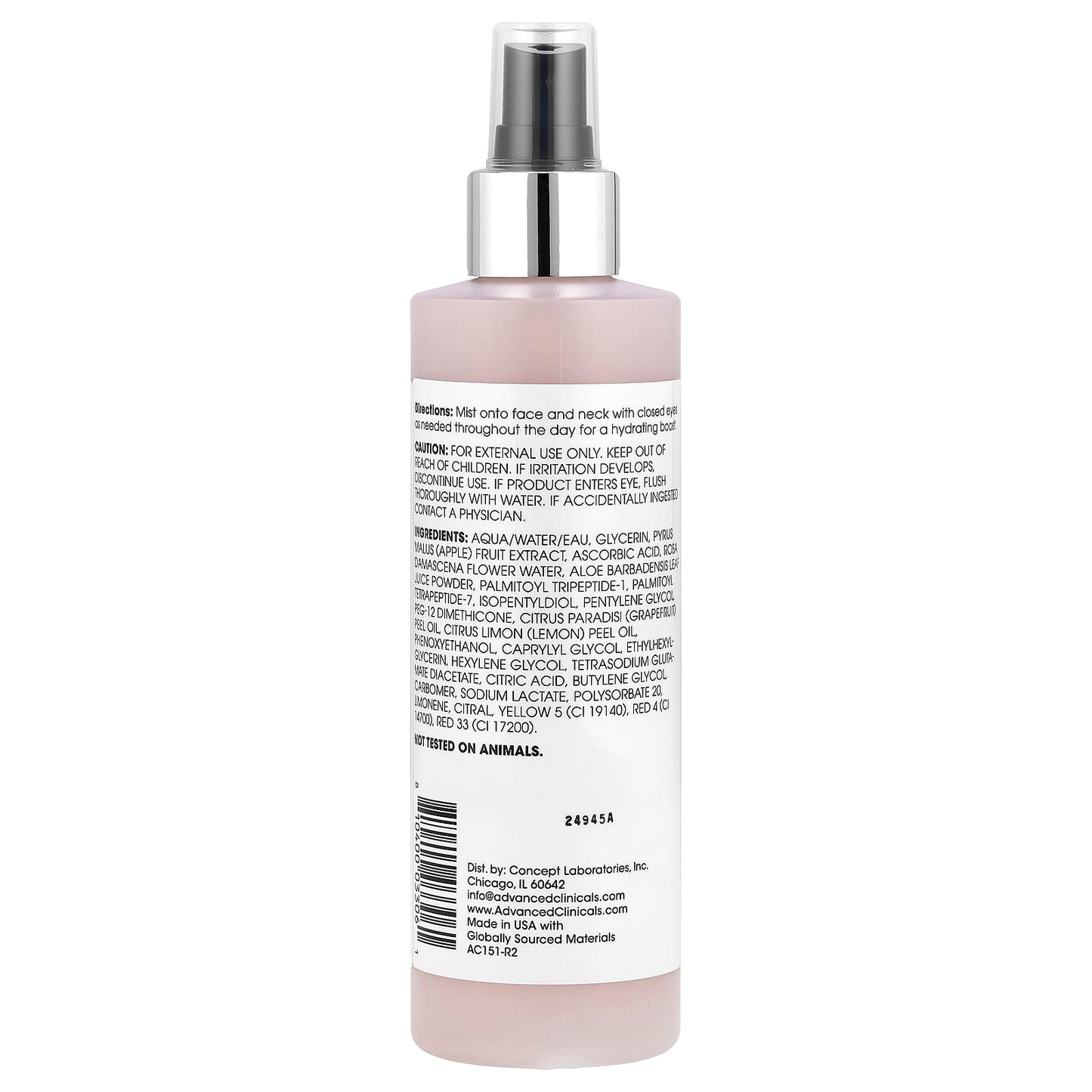 Vitamin C Toner for Glowing Skin - Advanced Clinicals, 8 fl oz - Image 2