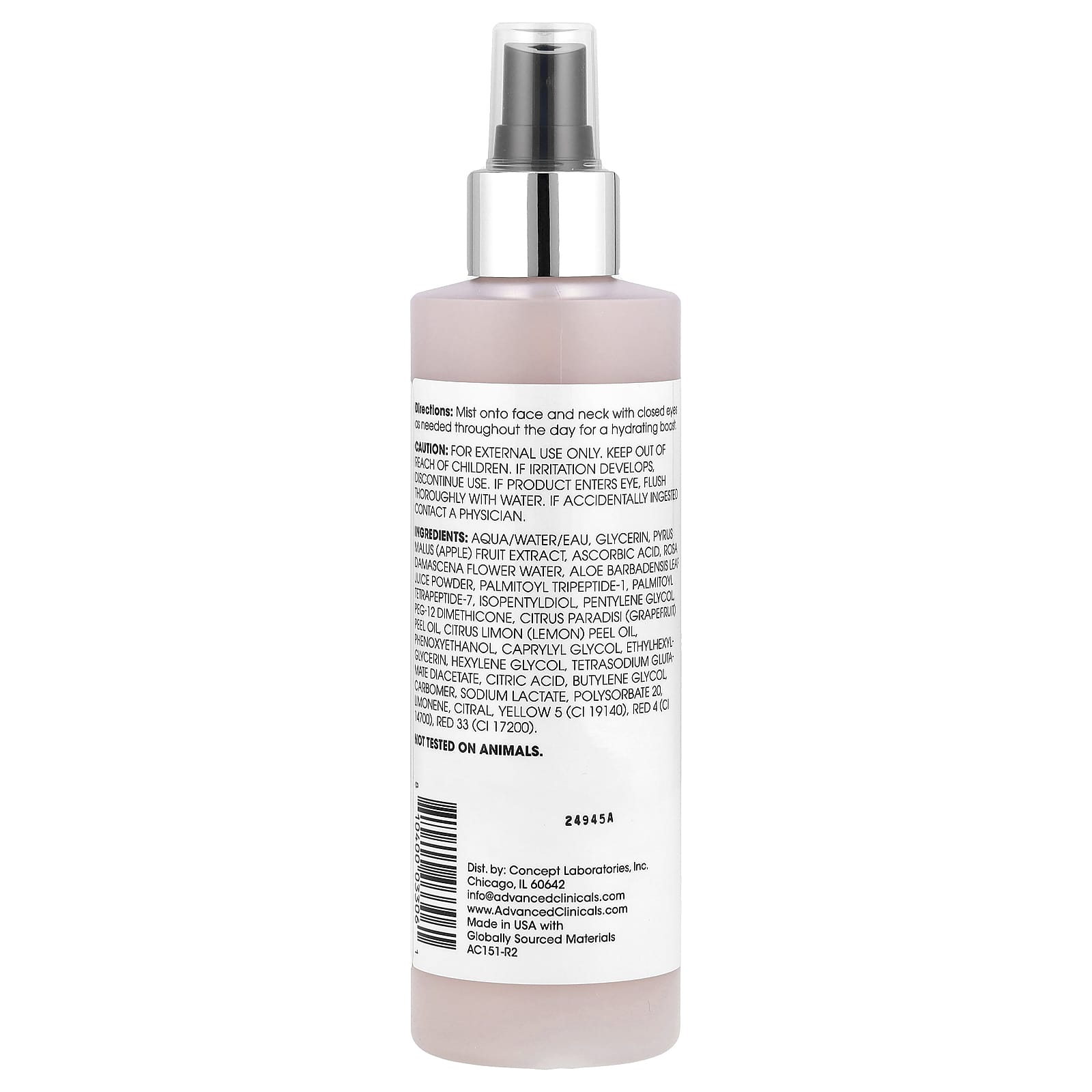 Vitamin C Toner for Glowing Skin - Advanced Clinicals, 8 fl oz - Image 2