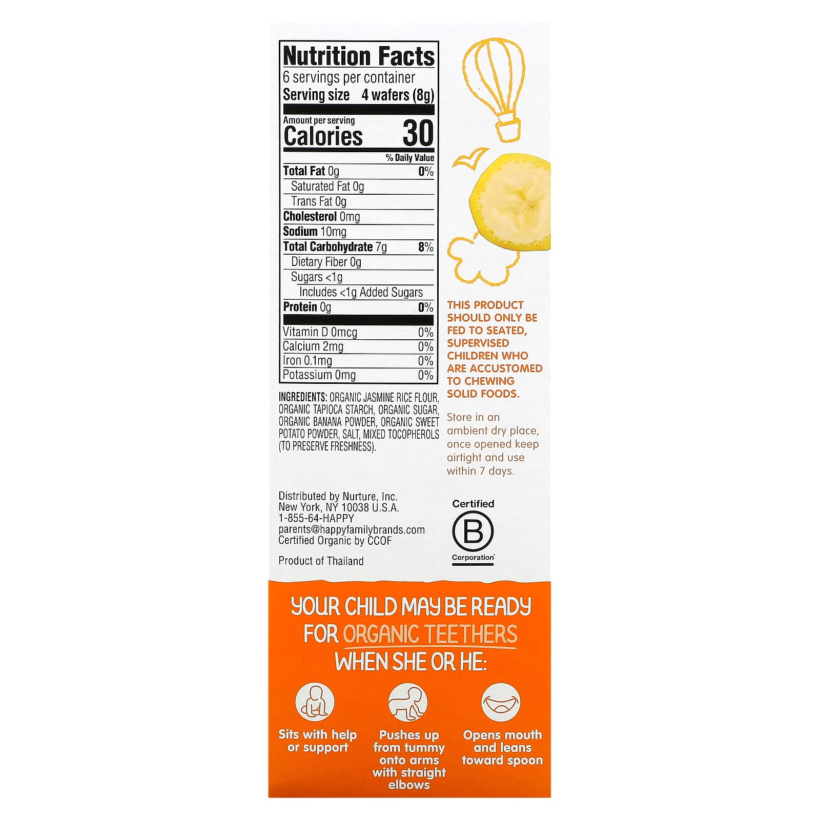 Gentle Organic Teething Wafers by Happy Family - Image 2
