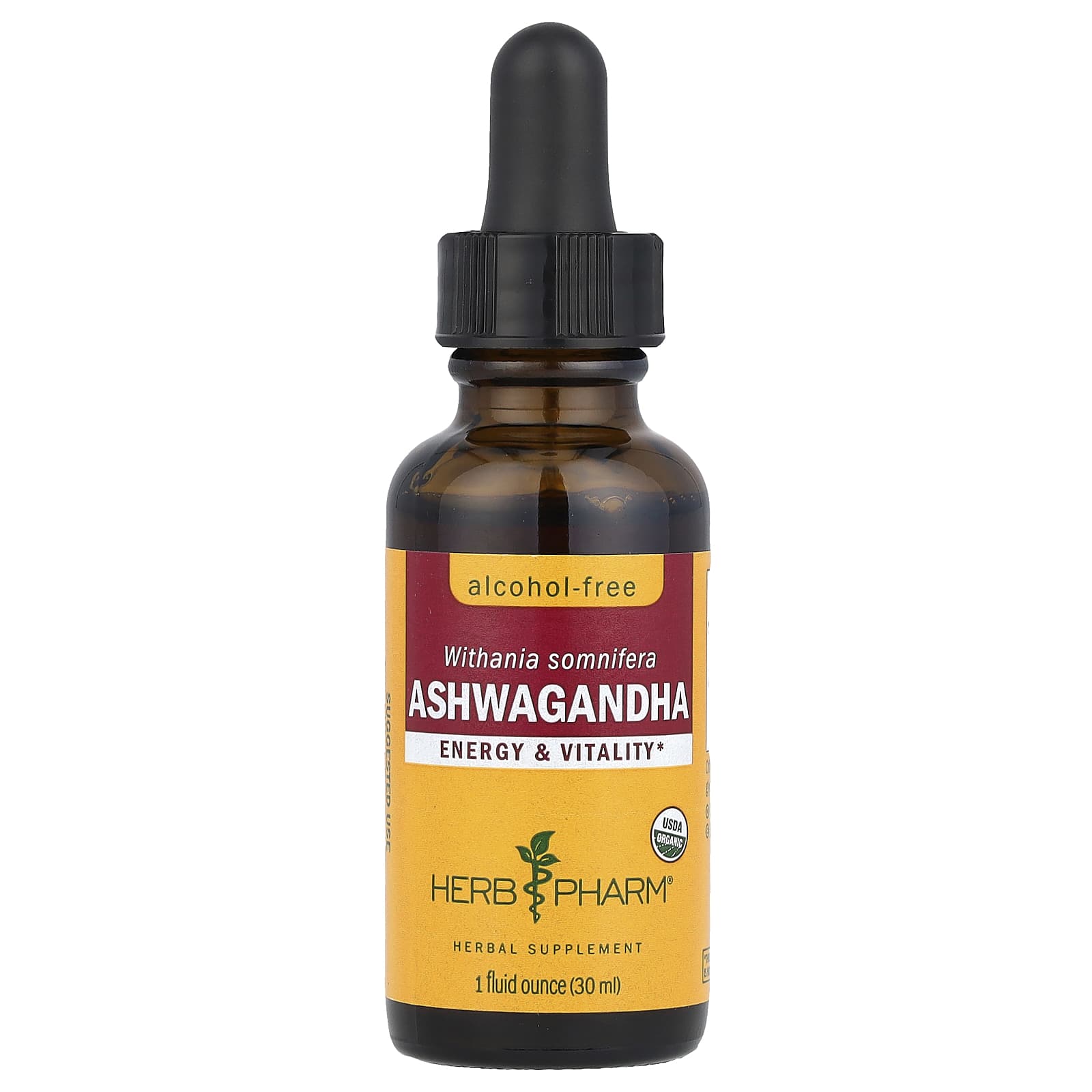 Organic Ashwagandha Supplement by Herb Pharm - Stress Relief & Vitality - Image 1