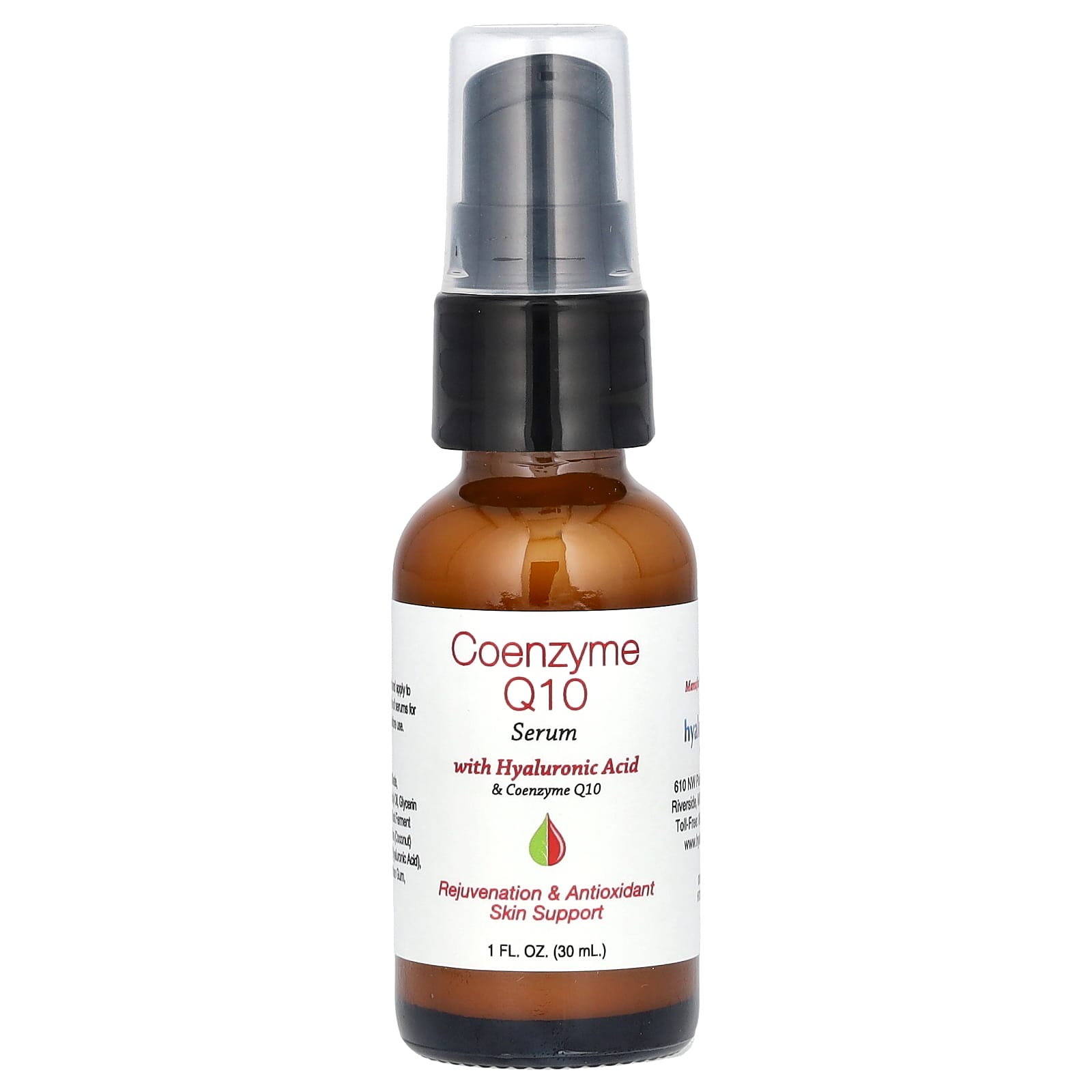 Hyalogic CoQ10 Serum with Hyaluronic Acid - Fragrance Free, 30ml - Image 1