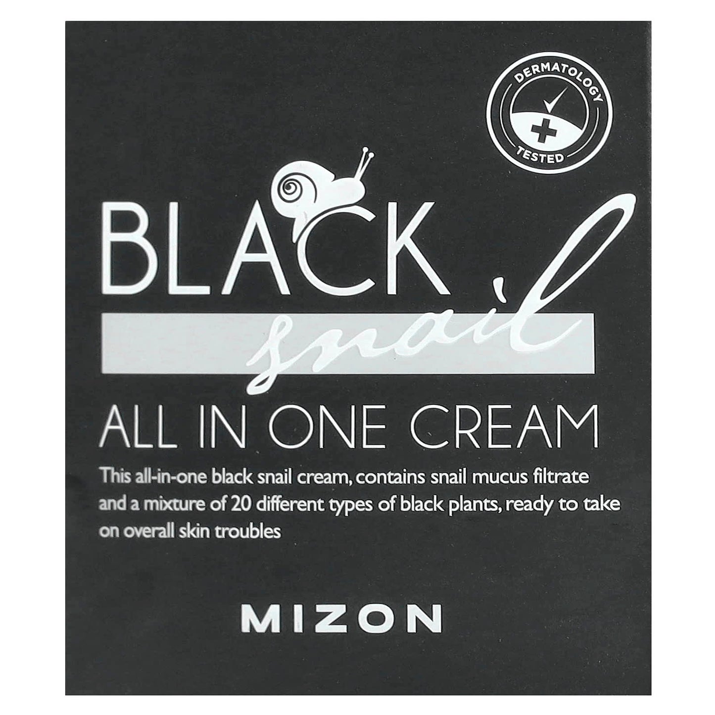 Mizon, Black Snail, All In One Cream, 2.53 fl oz (75 ml) - Image 2