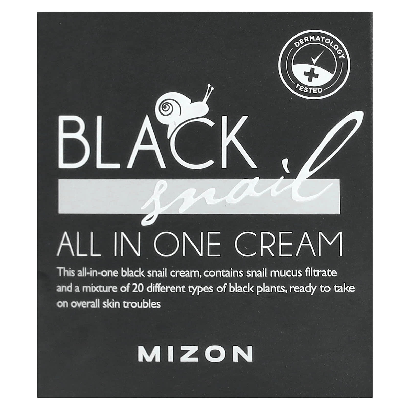 Mizon, Black Snail, All In One Cream, 2.53 fl oz (75 ml) - Image 2
