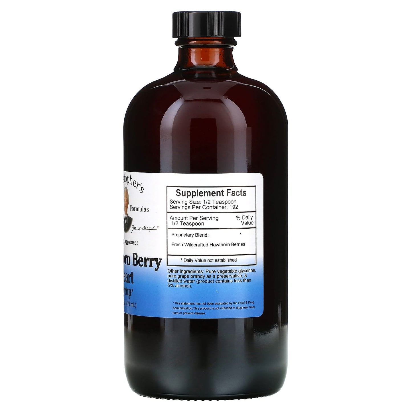 Hawthorn Berry Heart Syrup for Cardiovascular Support by Christopher's Original Formulas - Image 2