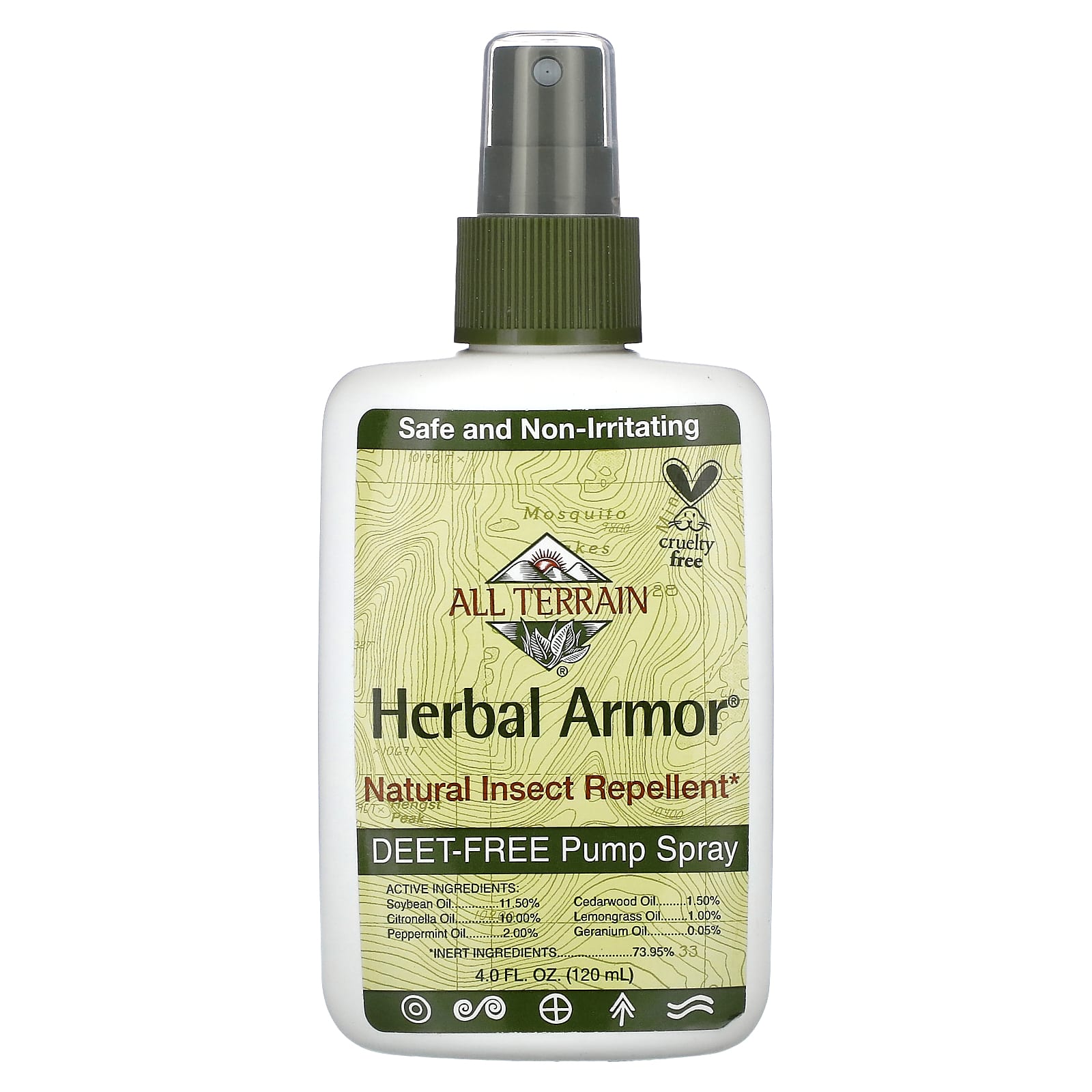 All Terrain Natural Insect Repellent, Deet-Free, Non-Irritating - 4 fl oz - Image 1