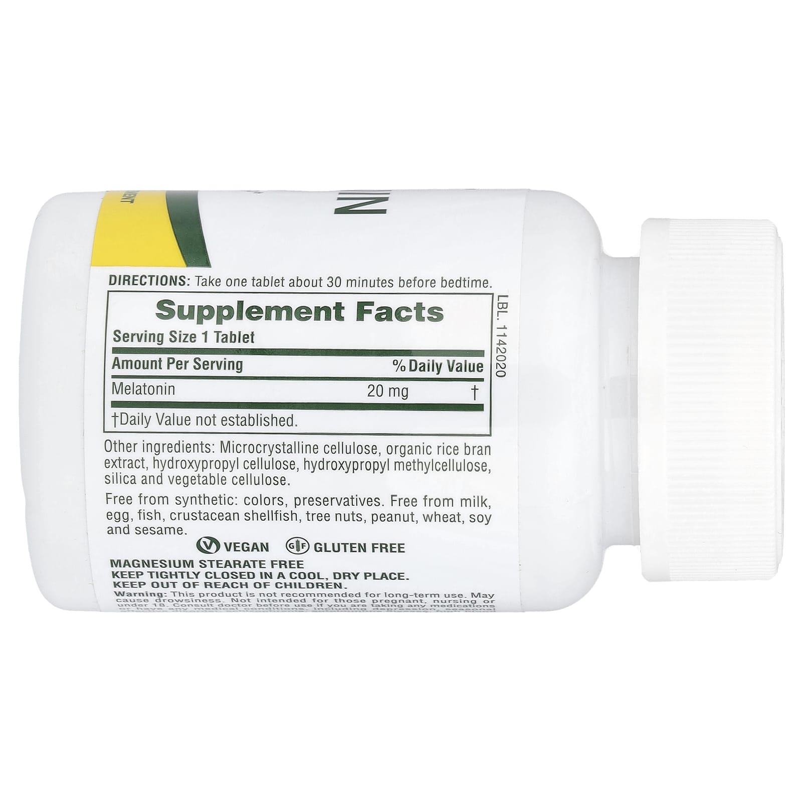 NaturesPlus, Melatonin, 20 mg, 90 Tablets - Image 2
