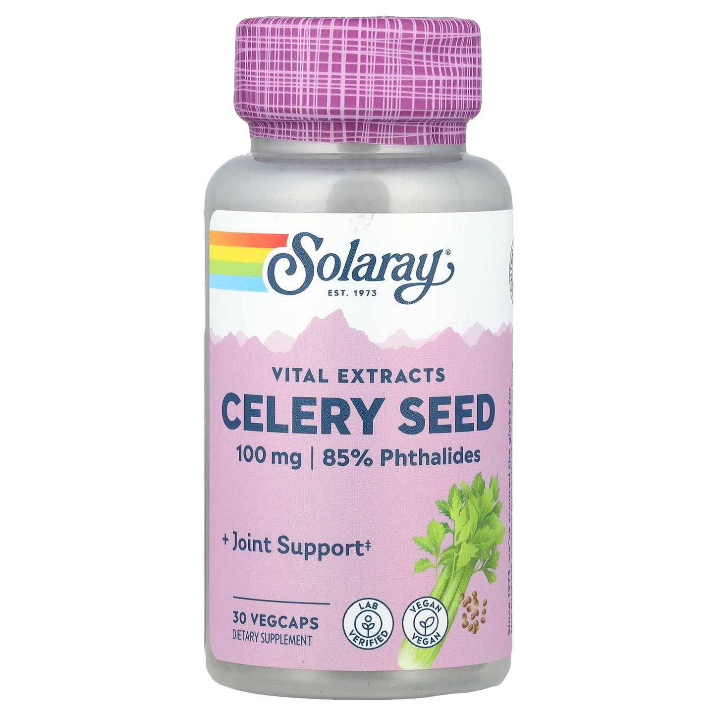 Solaray, Vital Extracts, Celery Seed, 30 VegCaps - Image 1
