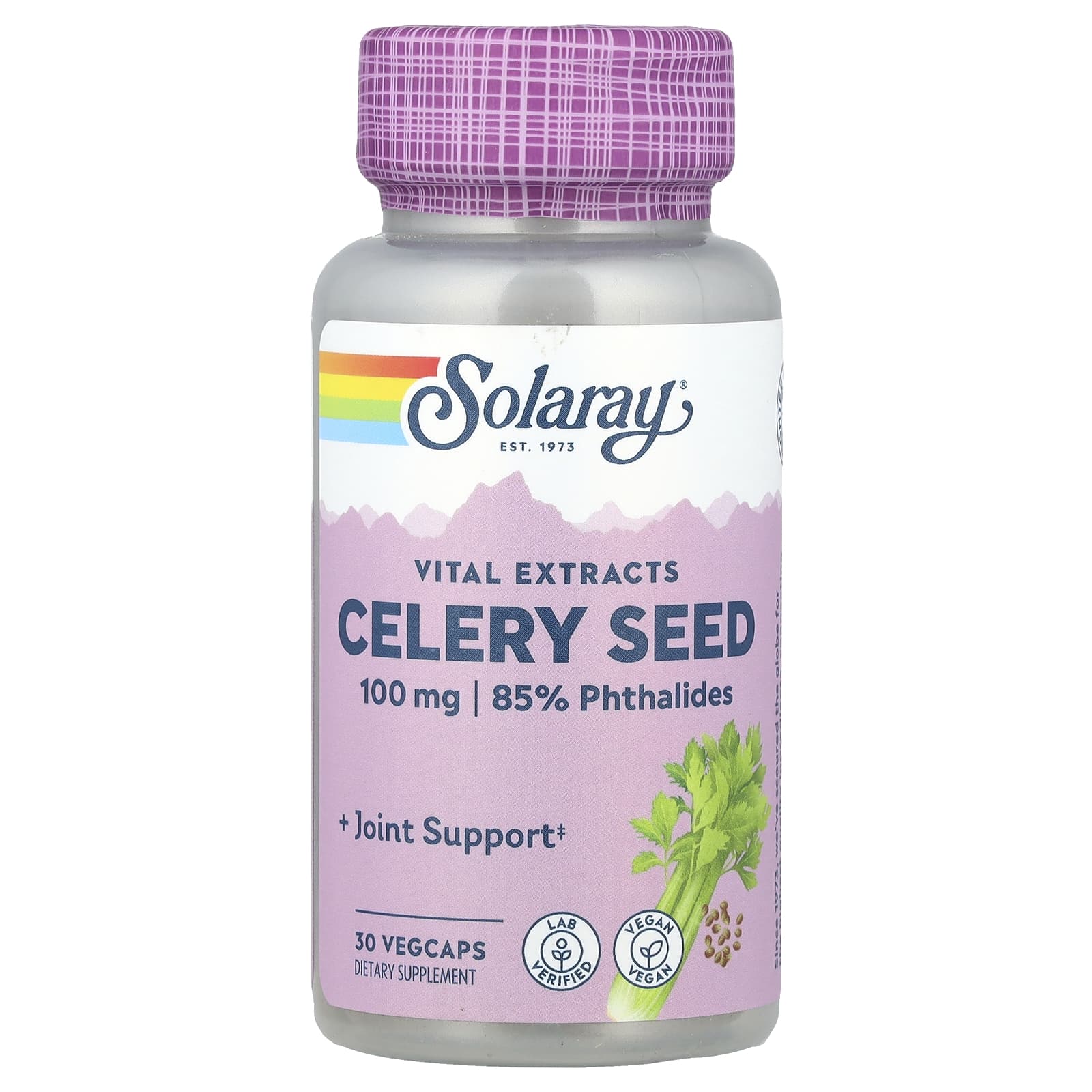 Solaray, Vital Extracts, Celery Seed, 30 VegCaps - Image 1