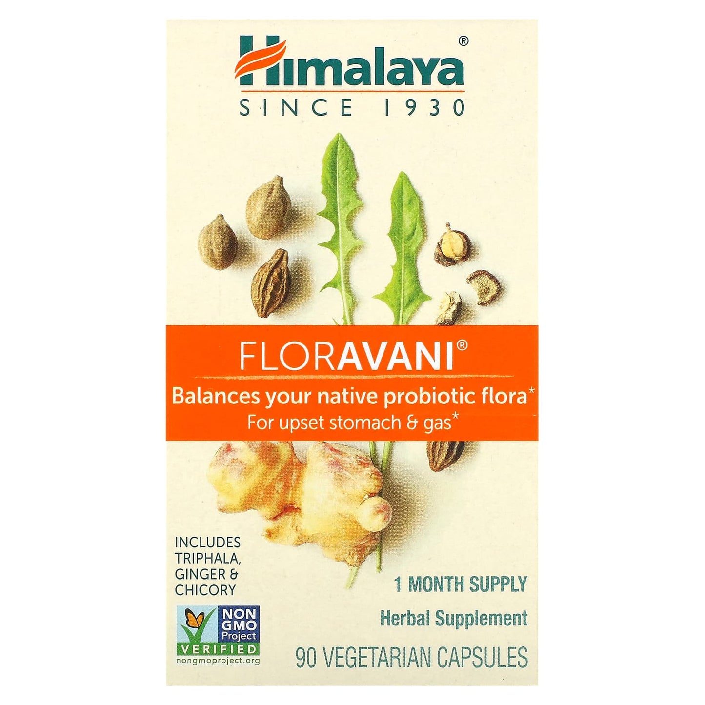 Himalaya FlorAvani Probiotic Supplement 90 Capsules | Digestive Health - Image 1