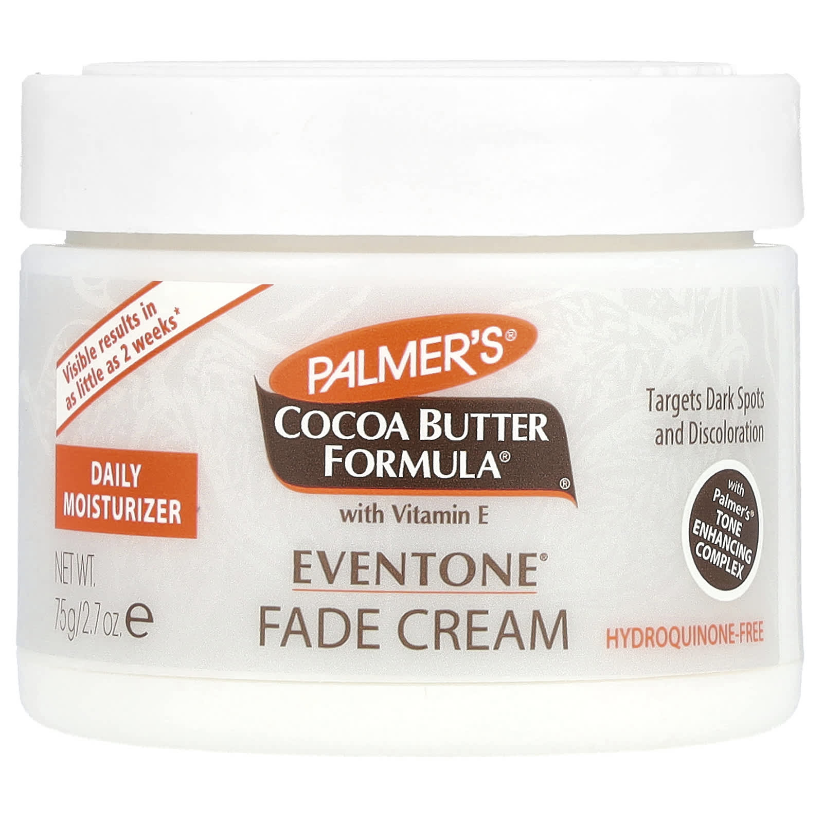Palmer's, Coconut Butter Formula® with Vitamin E, Eventone® Fade Cream, 2.7 oz (75 g) - Image 1