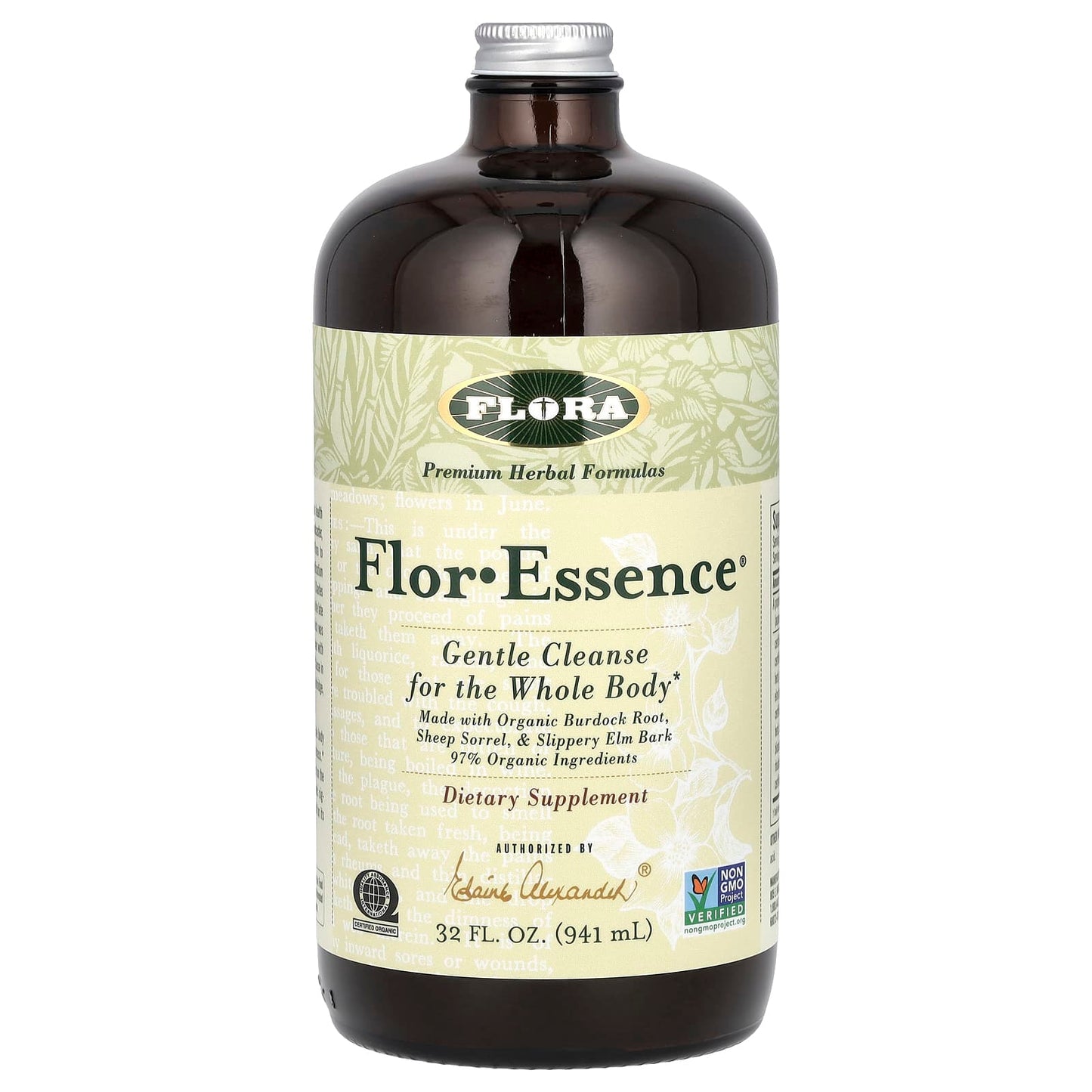 Flora Flor-Essence Herbal Detox Tea, 32 fl oz, 97% Organic - Image 1