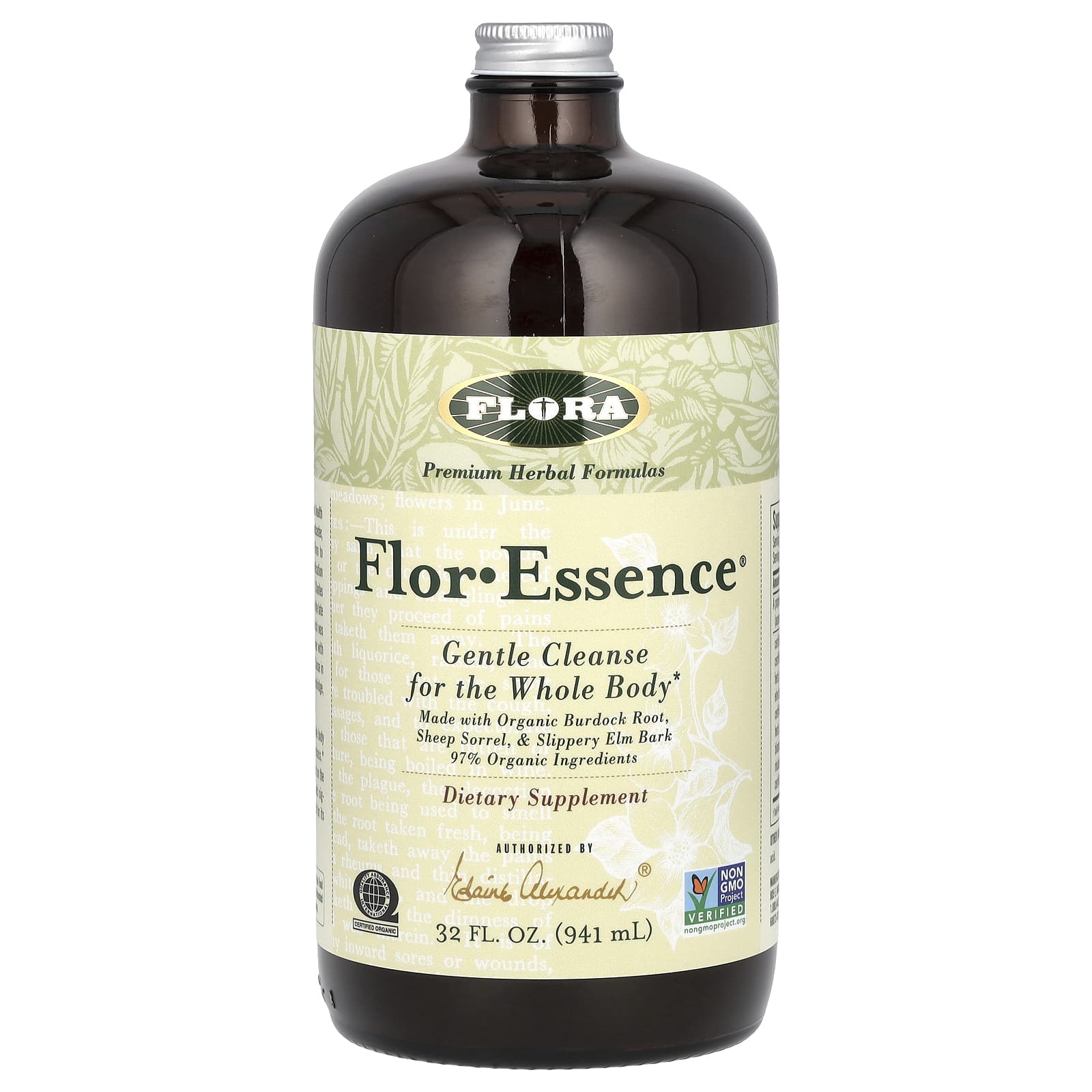 Flora Flor-Essence Herbal Detox Tea, 32 fl oz, 97% Organic - Image 1