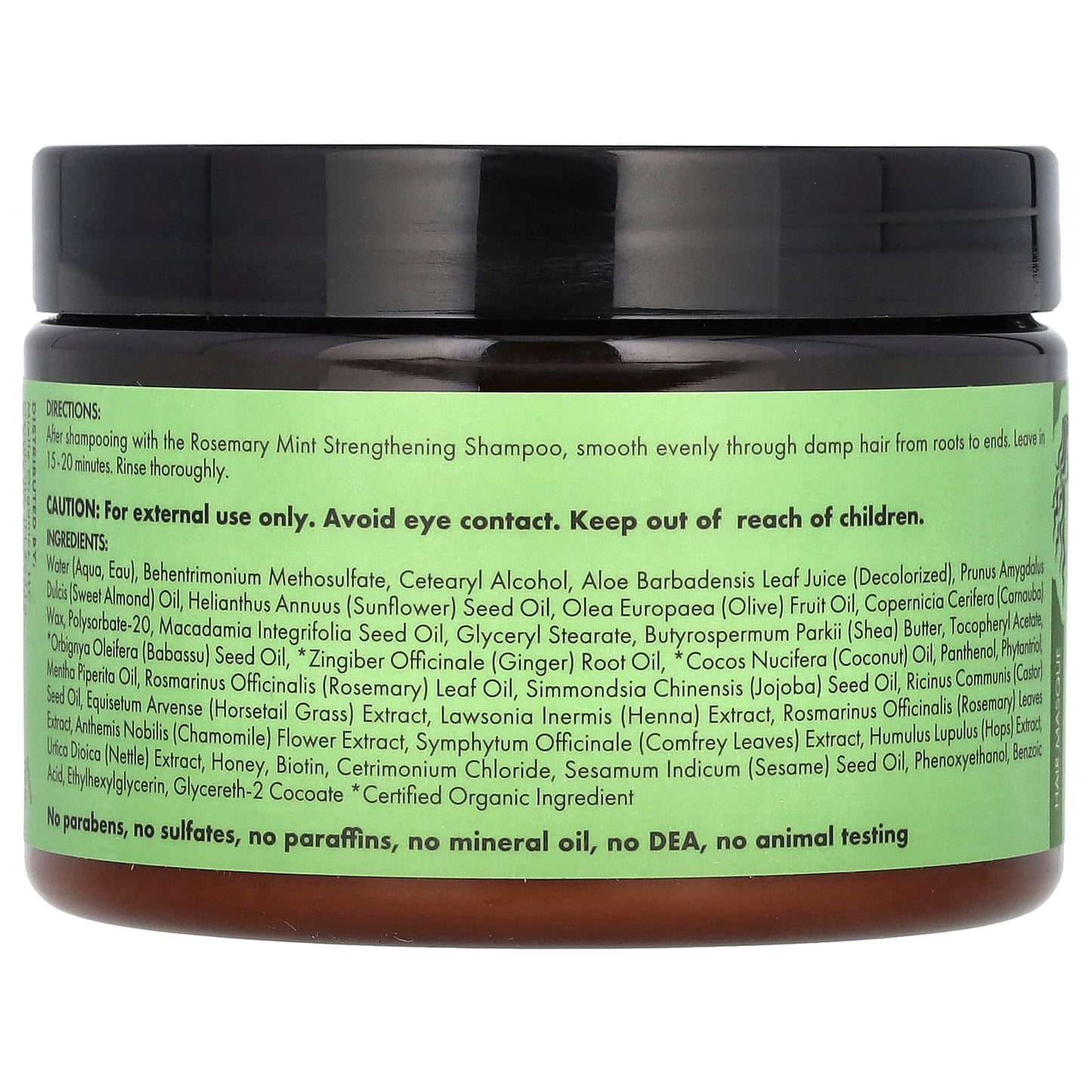 Mielle, Strengthening Hair Masque, Rosemary Mint, 12 oz (340 g) - Image 2