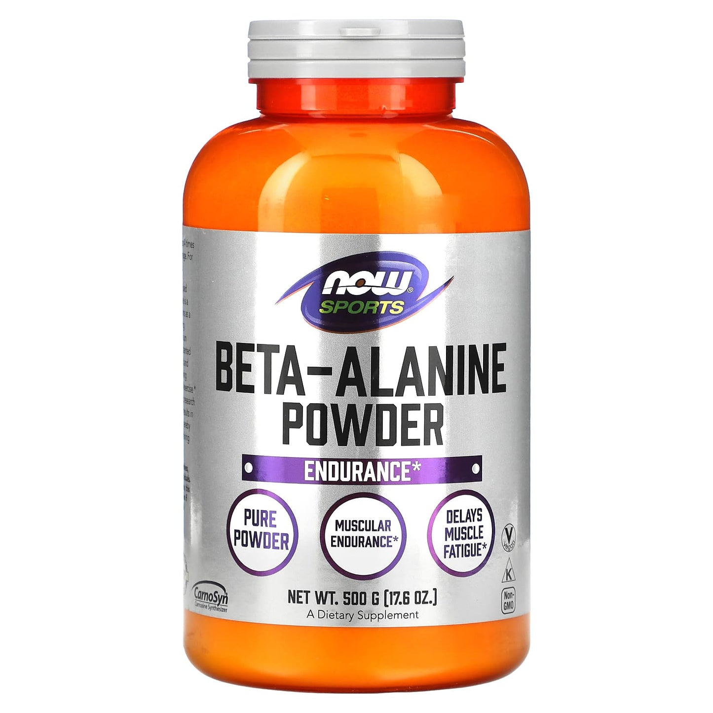 NOW Foods, Sports, Beta-Alanine, Pure Powder, 17.6 oz (500 g) - Image 1
