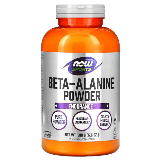 NOW Foods, Sports, Beta-Alanine, Pure Powder, 17.6 oz (500 g) - Image 1