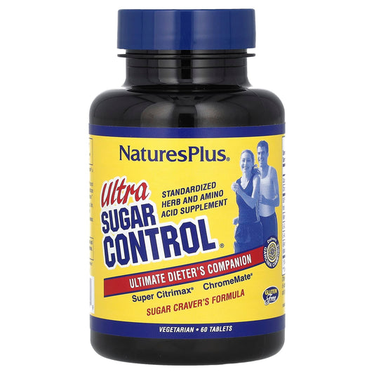 NaturesPlus, Ultra Sugar Control, Ultimate Dieter's Companion, 60 Tablets - Image 1