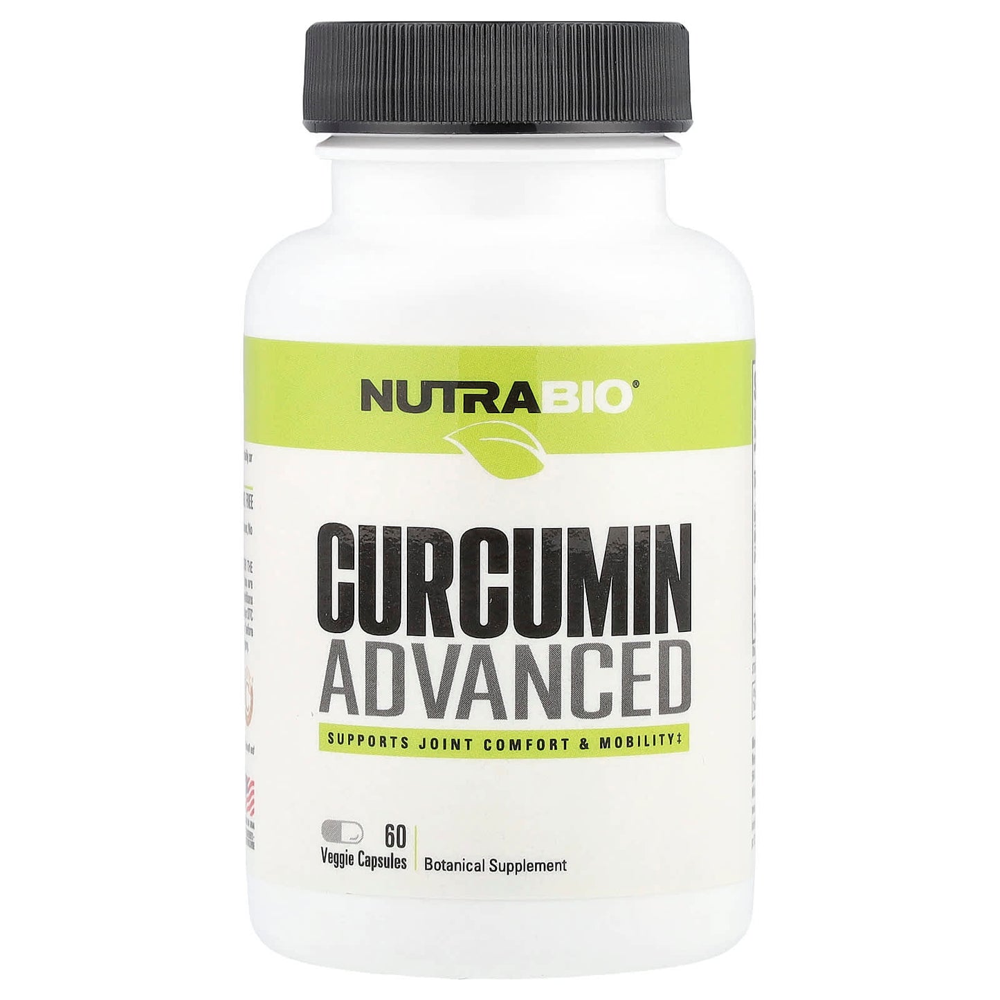 NutraBio, Curcumin Advanced, 60 Veggie Capsules - Image 1