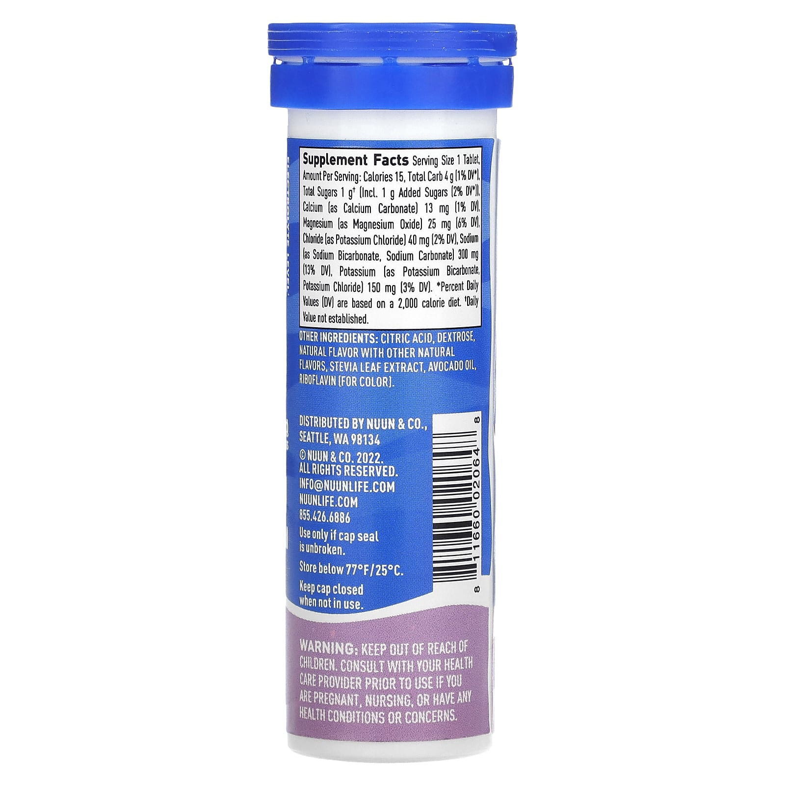 Nuun, Sport Hydration, Effervescent Electrolyte Drink Tablets, Grape, 10 Tablets - Image 2