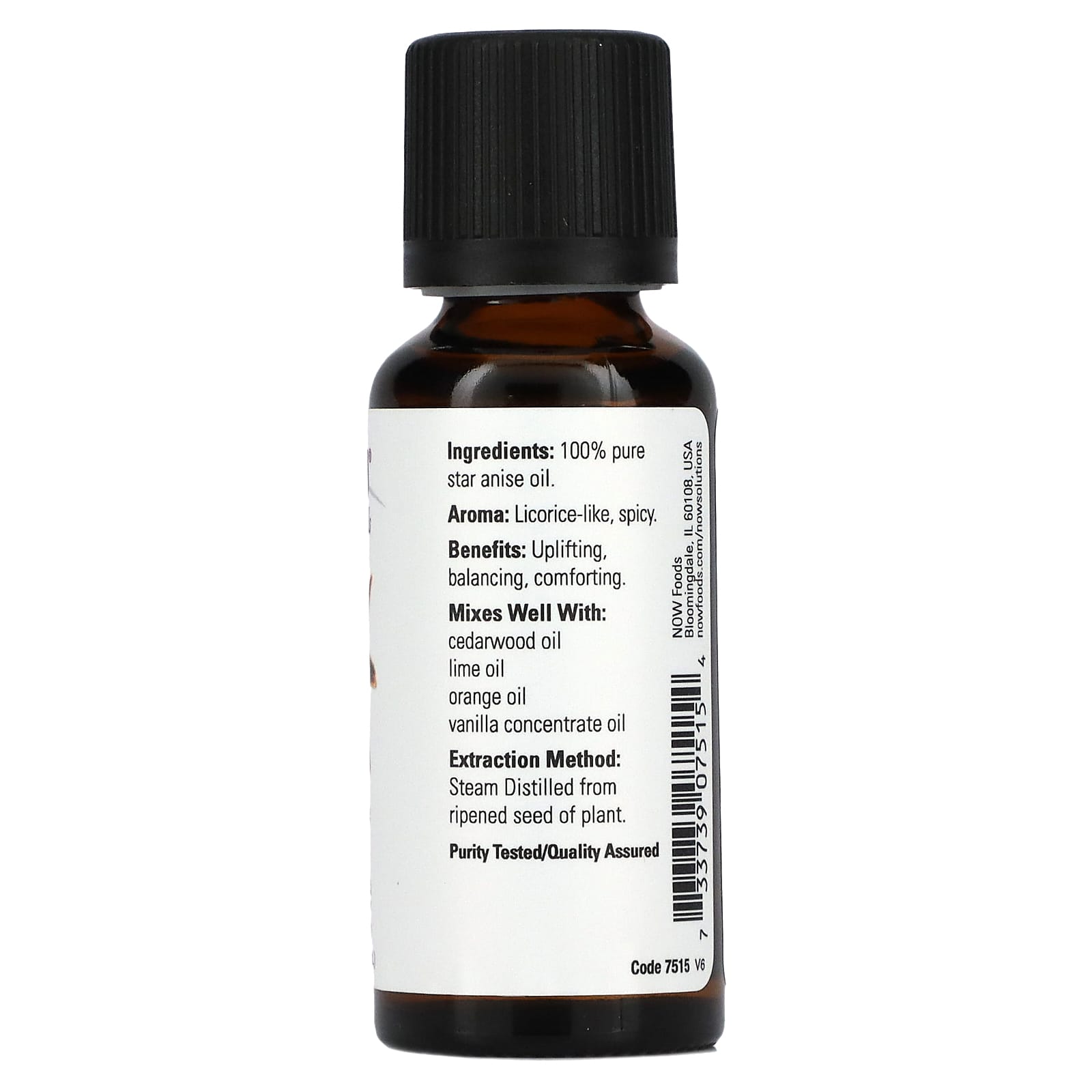 NOW Foods, Essential Oils, Star Anise, 1 fl oz (30 ml) - Image 2