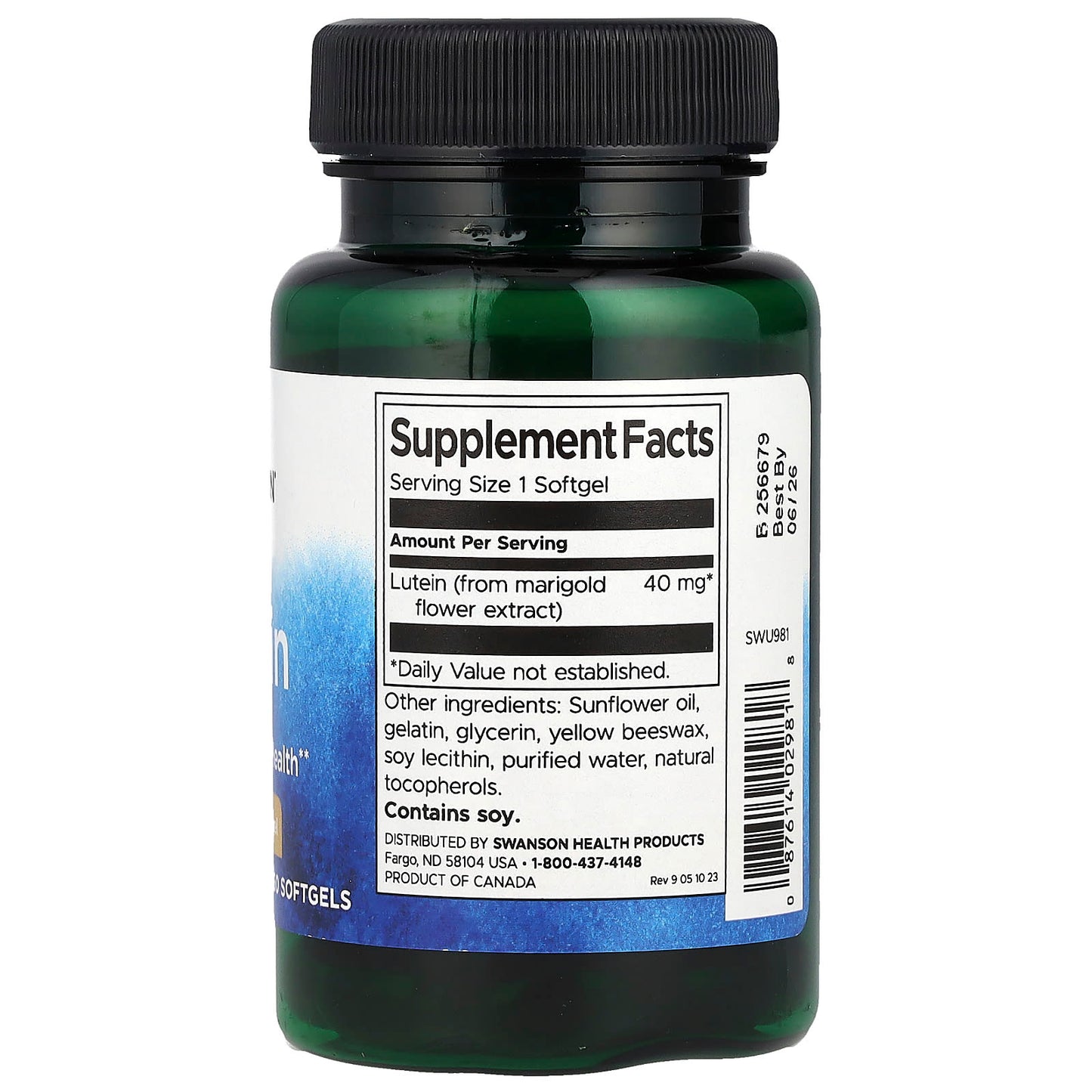 Swanson, Lutein, 40 mg, 60 Softgels - Image 2