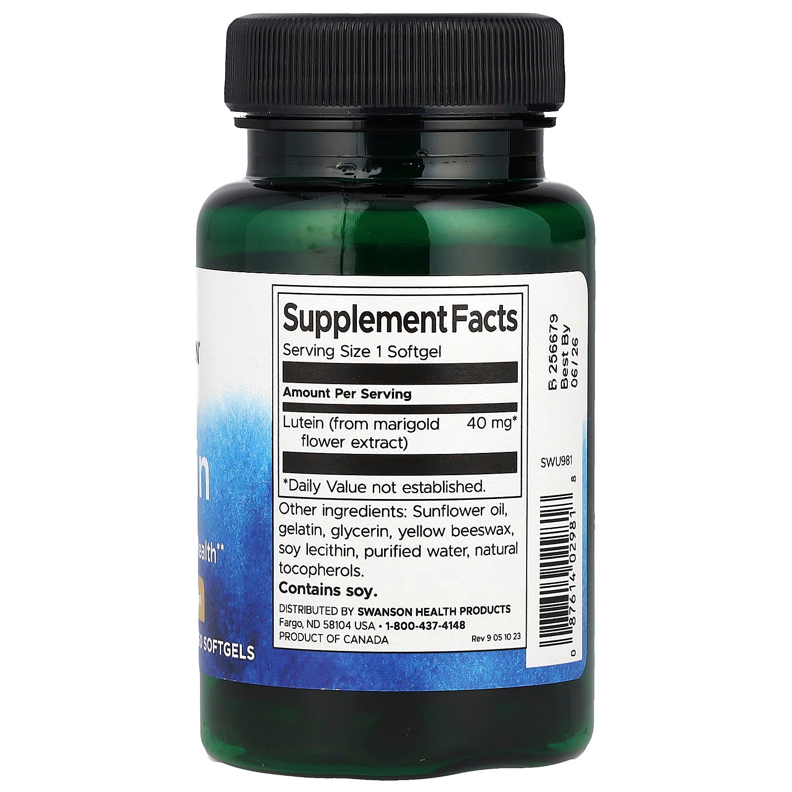 Swanson, Lutein, 40 mg, 60 Softgels - Image 2