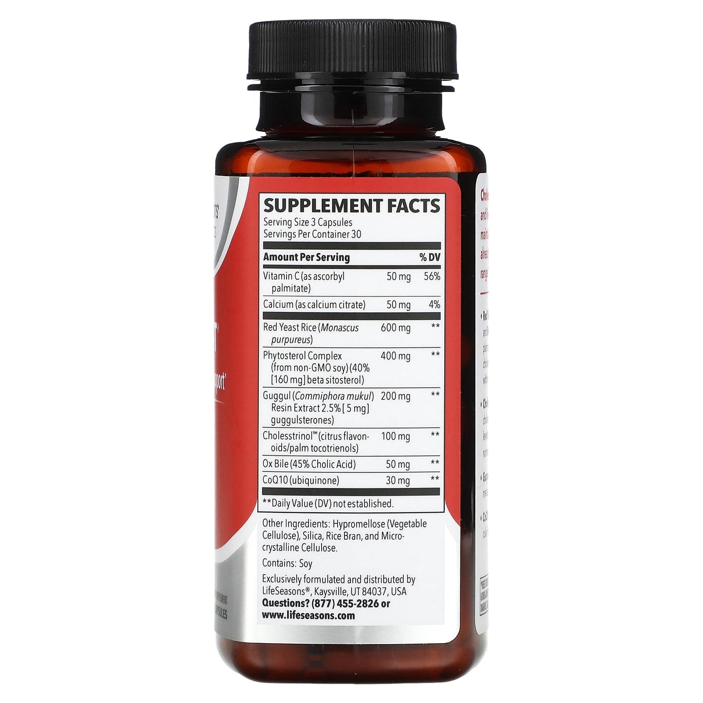 LifeSeasons, Choles-T, Cholesterol Support, 90 Veg Capsules - Image 2