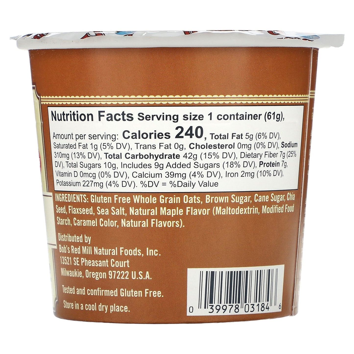 Gluten-Free Brown Sugar &amp; Maple Oatmeal by Bob's Red Mill - Image 2