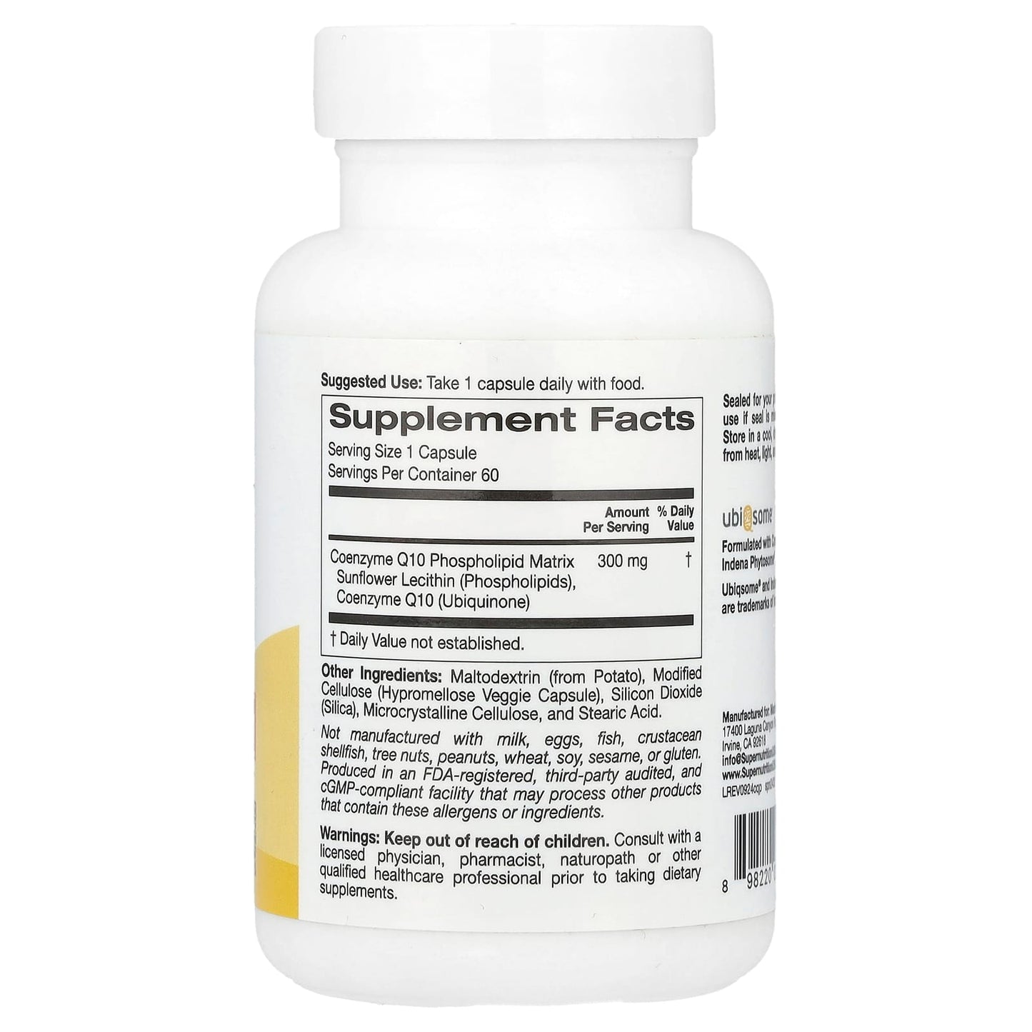 Boost Energy & Heart Health with CoQ10 Phytosome by Super Nutrition - Image 2