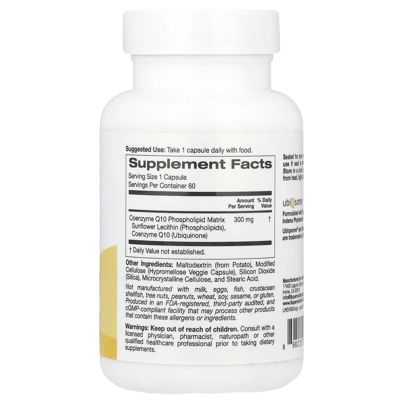 Boost Energy & Heart Health with CoQ10 Phytosome by Super Nutrition - Image 2