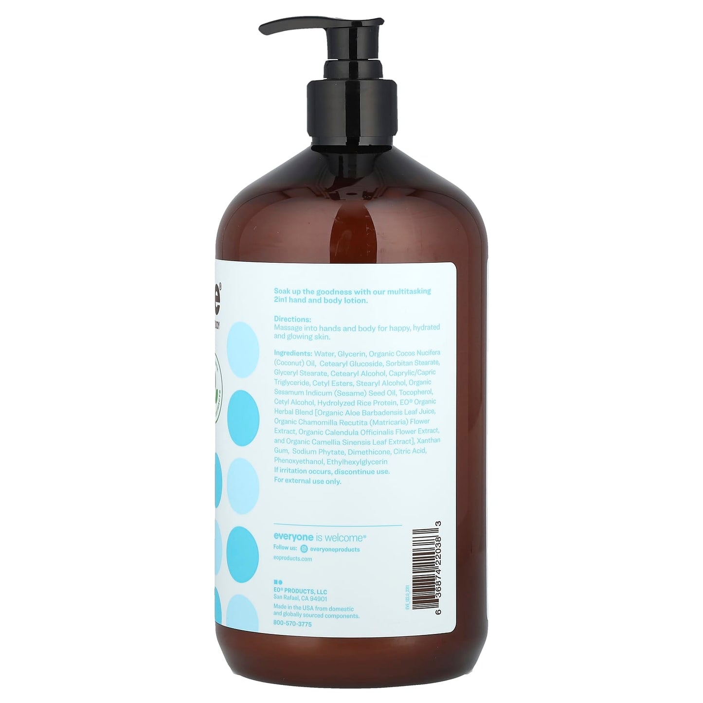 Everyone Unscented Nourishing Lotion, 32 fl oz, Vegan, Cruelty Free - Image 2