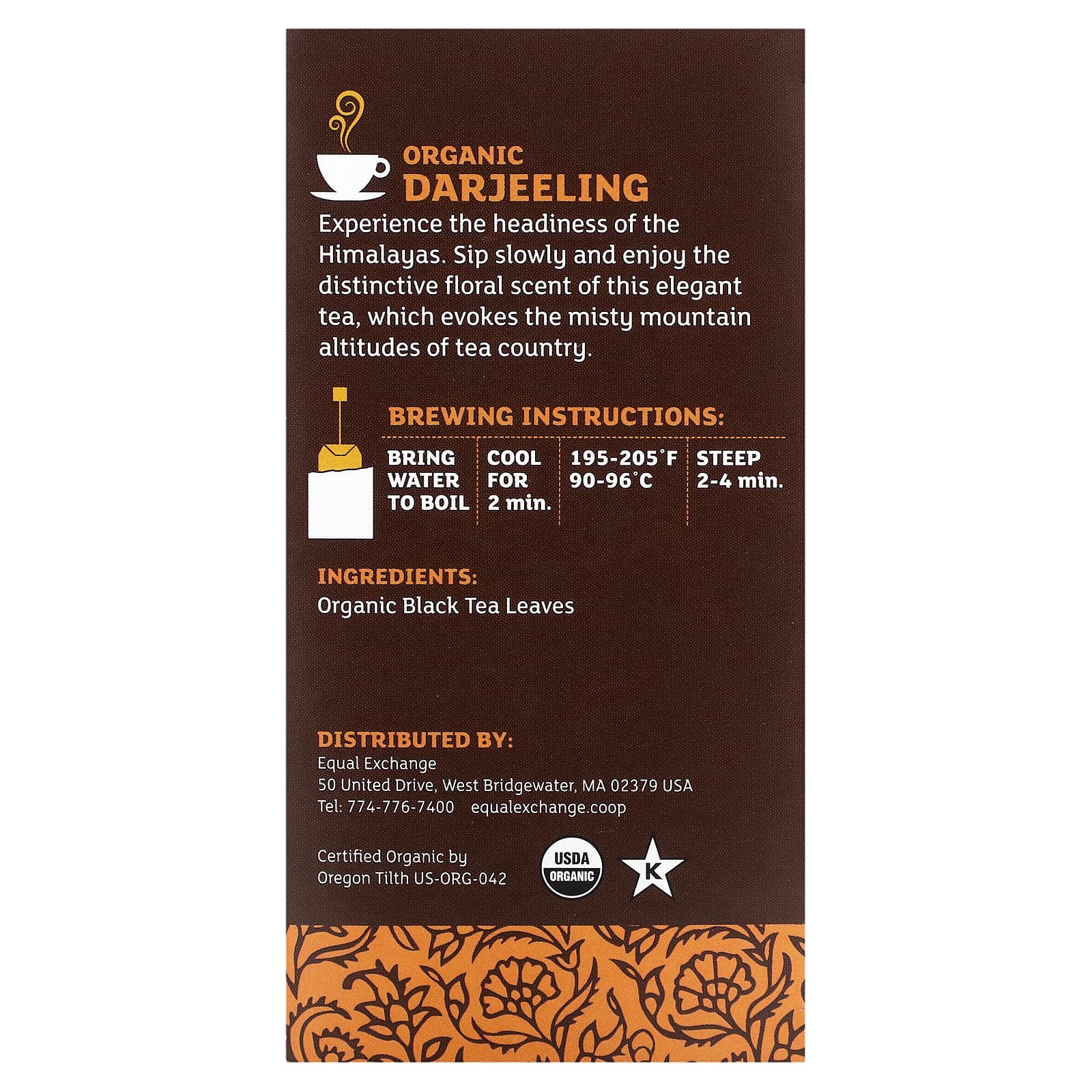 Equal Exchange USDA Organic Fair Trade Darjeeling Black Tea - Image 2
