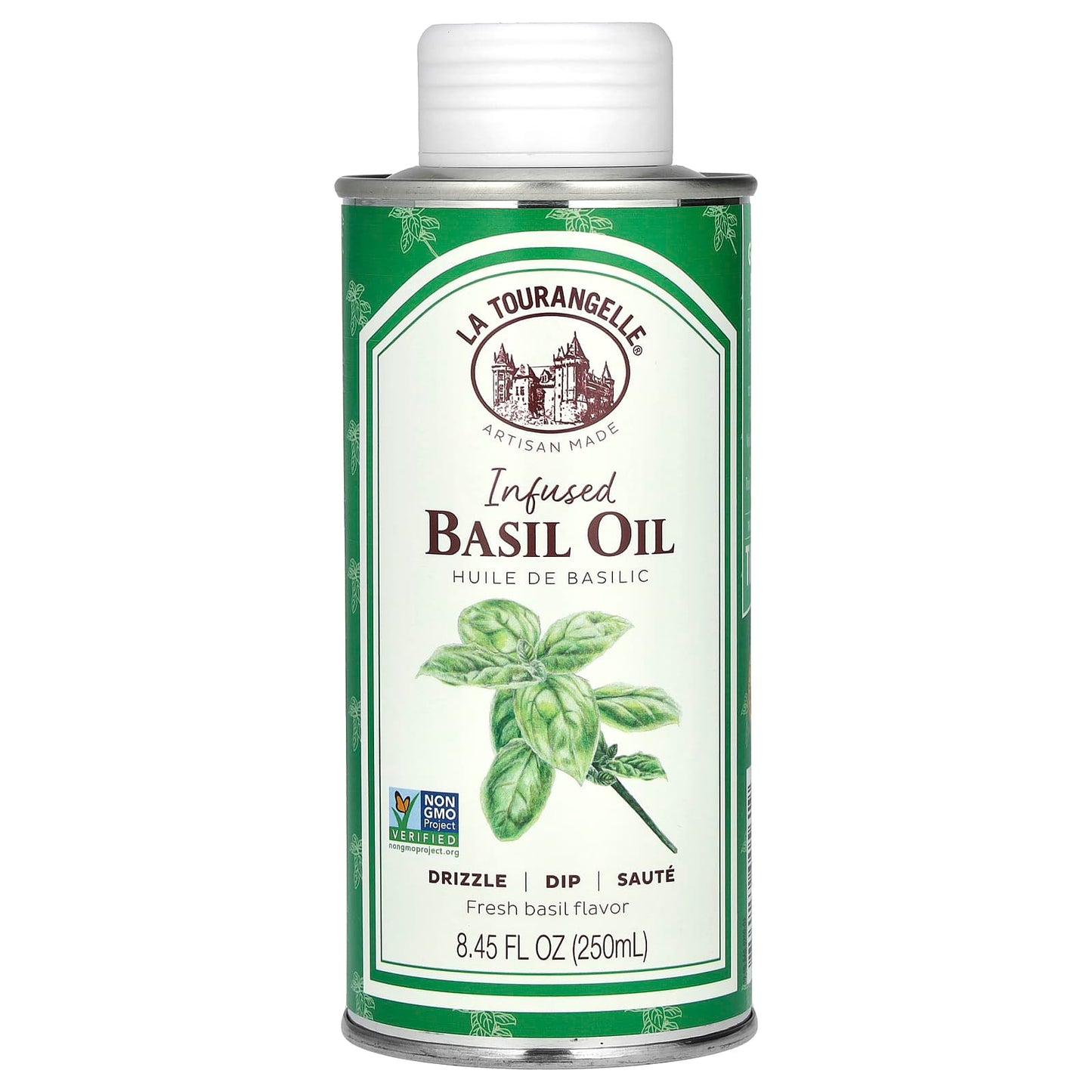 La Tourangelle, Infused Basil Oil, 8.45 fl oz (250 ml) - Image 1