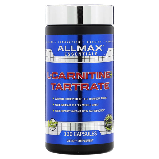 Boost Energy & Lean Muscle with ALLMAX L-Carnitine L-Tartrate 120 Capsules - Image 1
