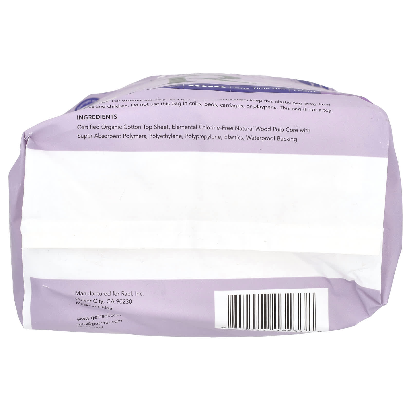 Rael, Organic Cotton Cover Period Underwear, S/M, 5 Count - Image 2