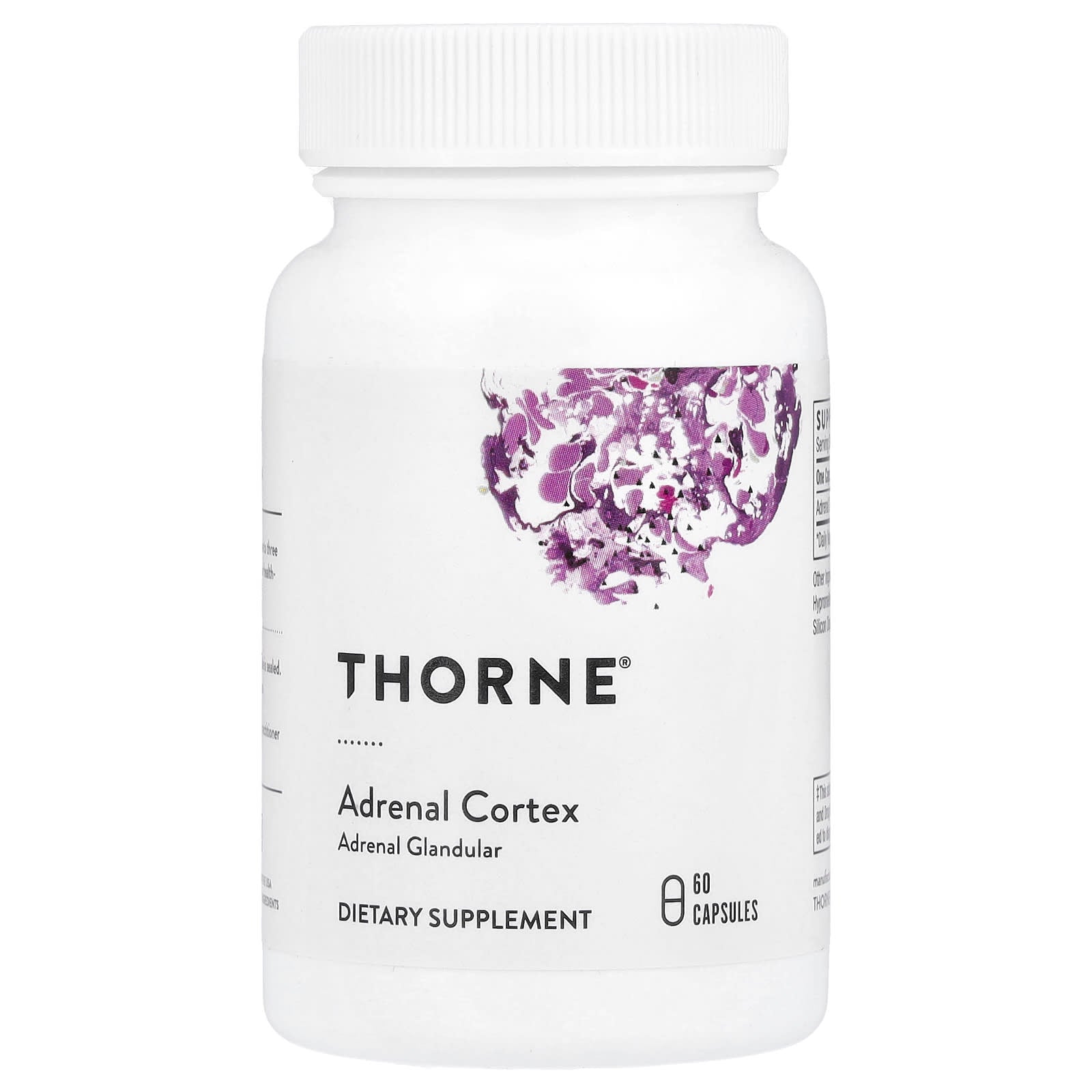 Thorne, Adrenal Cortex, 60 Capsules (50 mg per Capsule) - Image 1