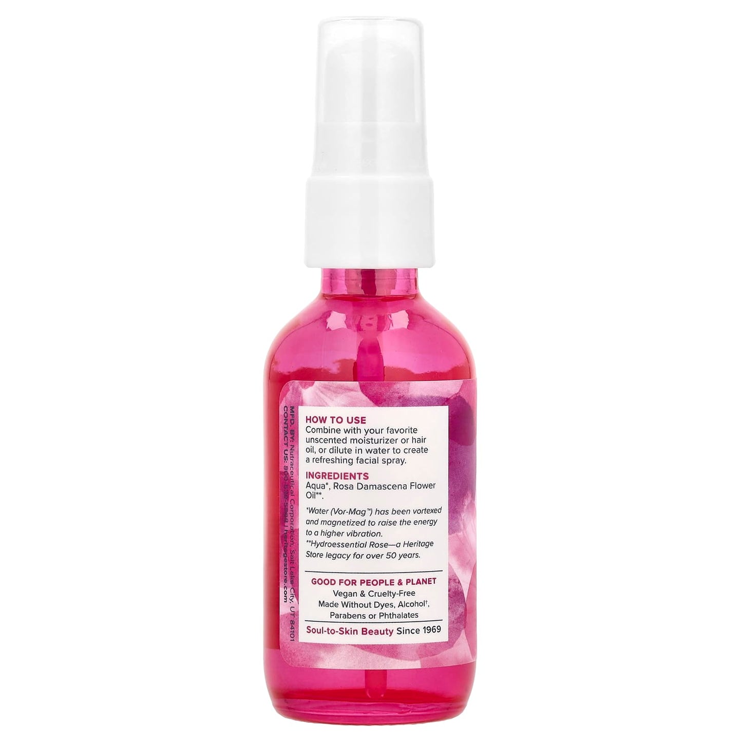 Heritage Store Rosewater Refreshing Concentrate, 2 fl oz (59 ml) - Image 2