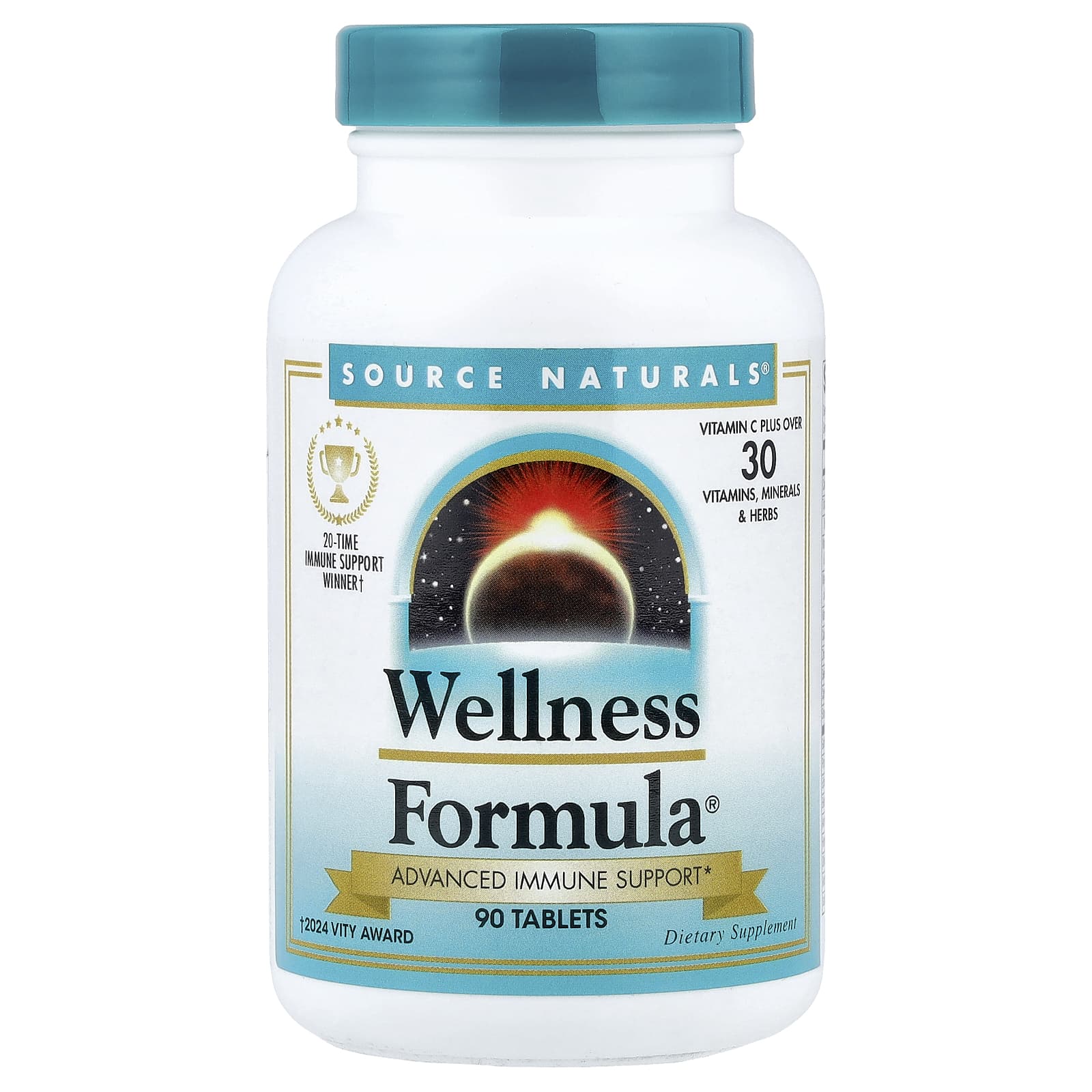 Source Naturals, Wellness Formula®, Advanced Immune Support, 90 Tablets - Image 1