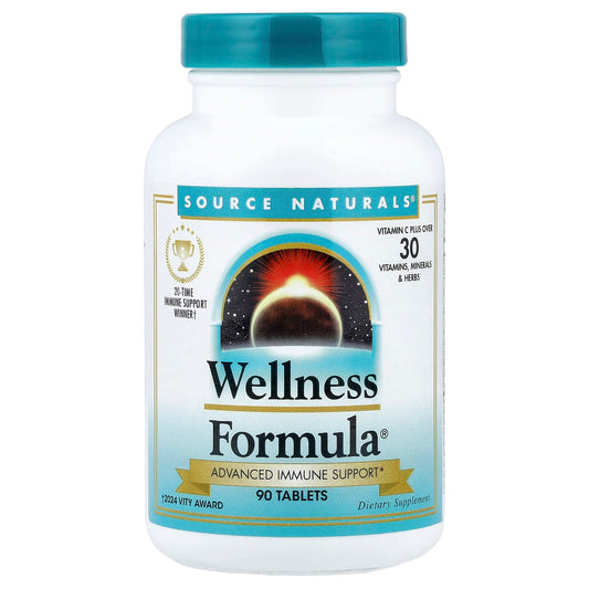Source Naturals, Wellness Formula®, Advanced Immune Support, 90 Tablets - Image 1