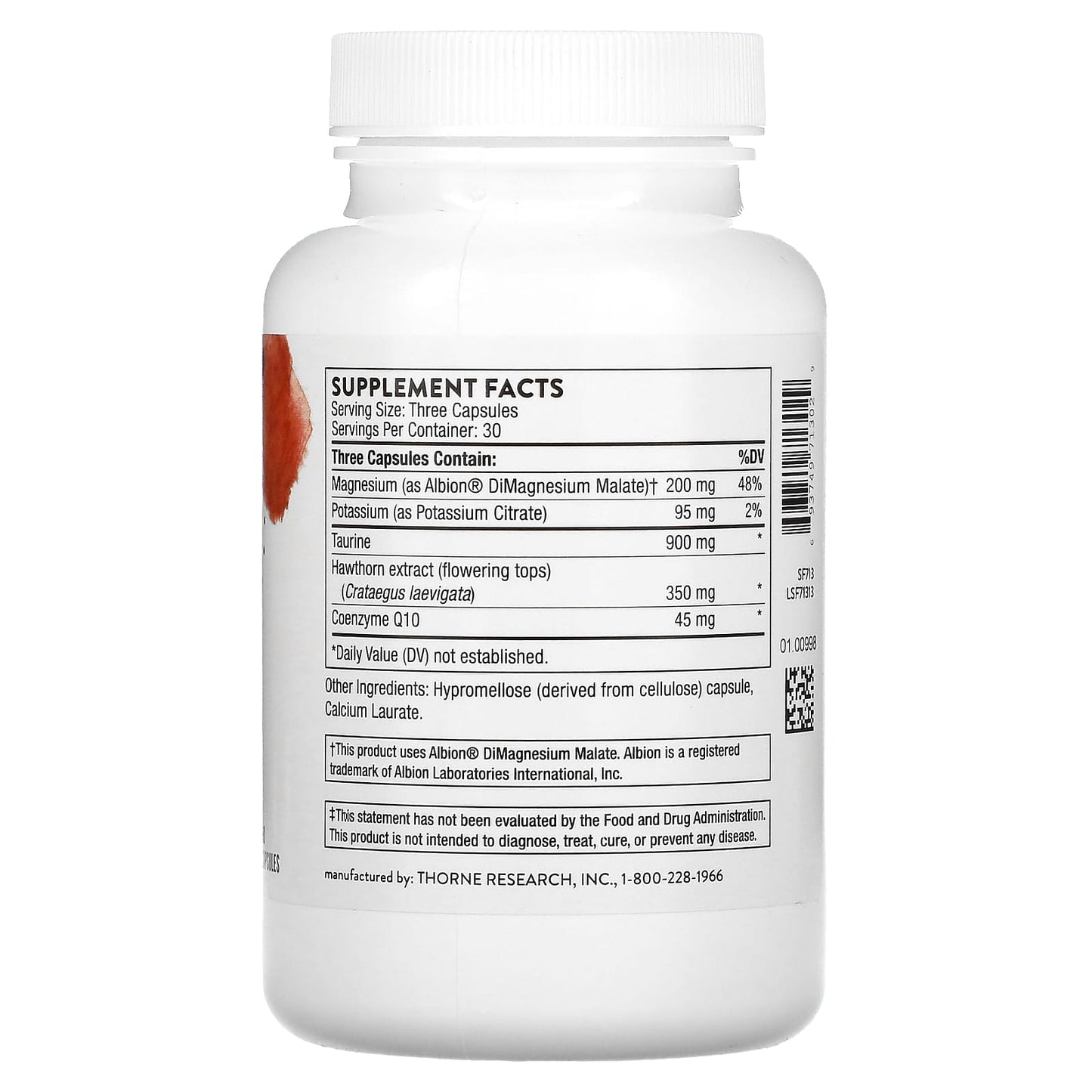 Thorne, Heart Health Complex with CoQ10 and Hawthorn, 90 Capsules - Image 2