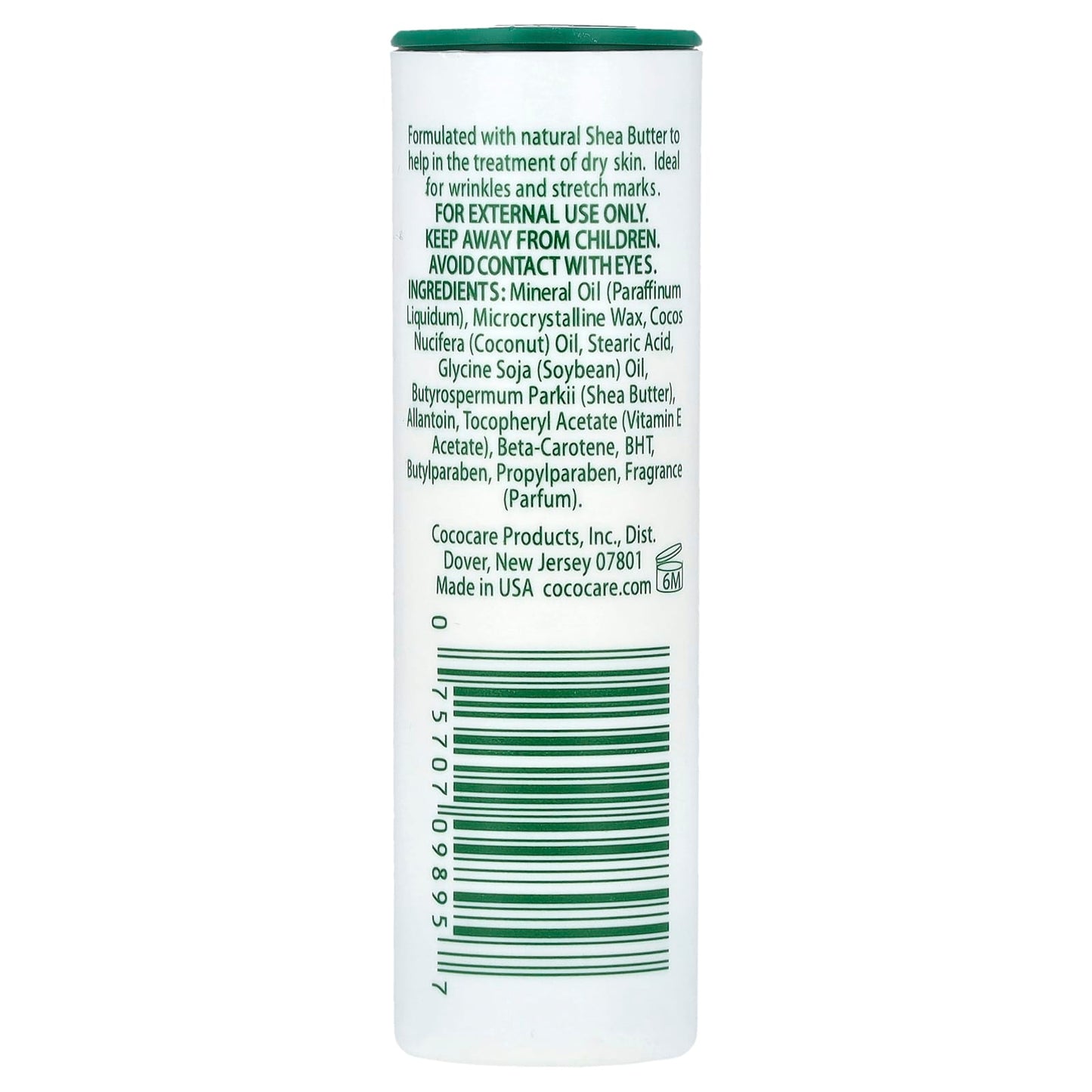 Shea Butter Moisturizing Stick for Dry Skin by Cococare, 1 oz - Image 2