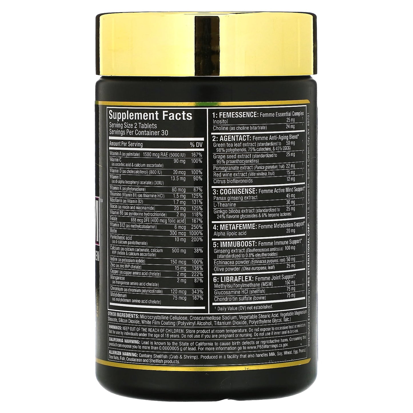 ALLMAX Vitaform Premium Multi-Vitamin for Women, 60 Tablets - Image 2