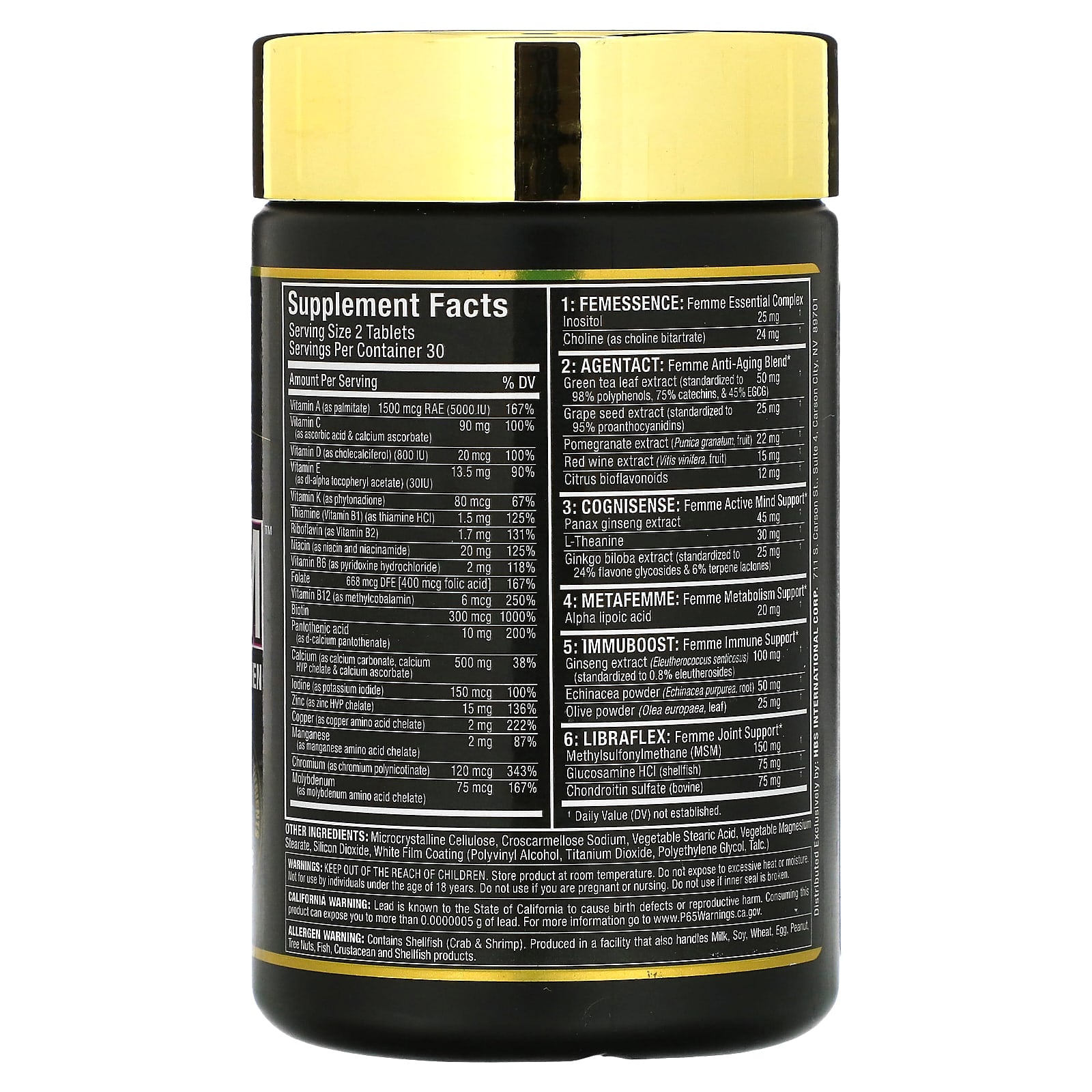 ALLMAX Vitaform Premium Multi-Vitamin for Women, 60 Tablets - Image 2