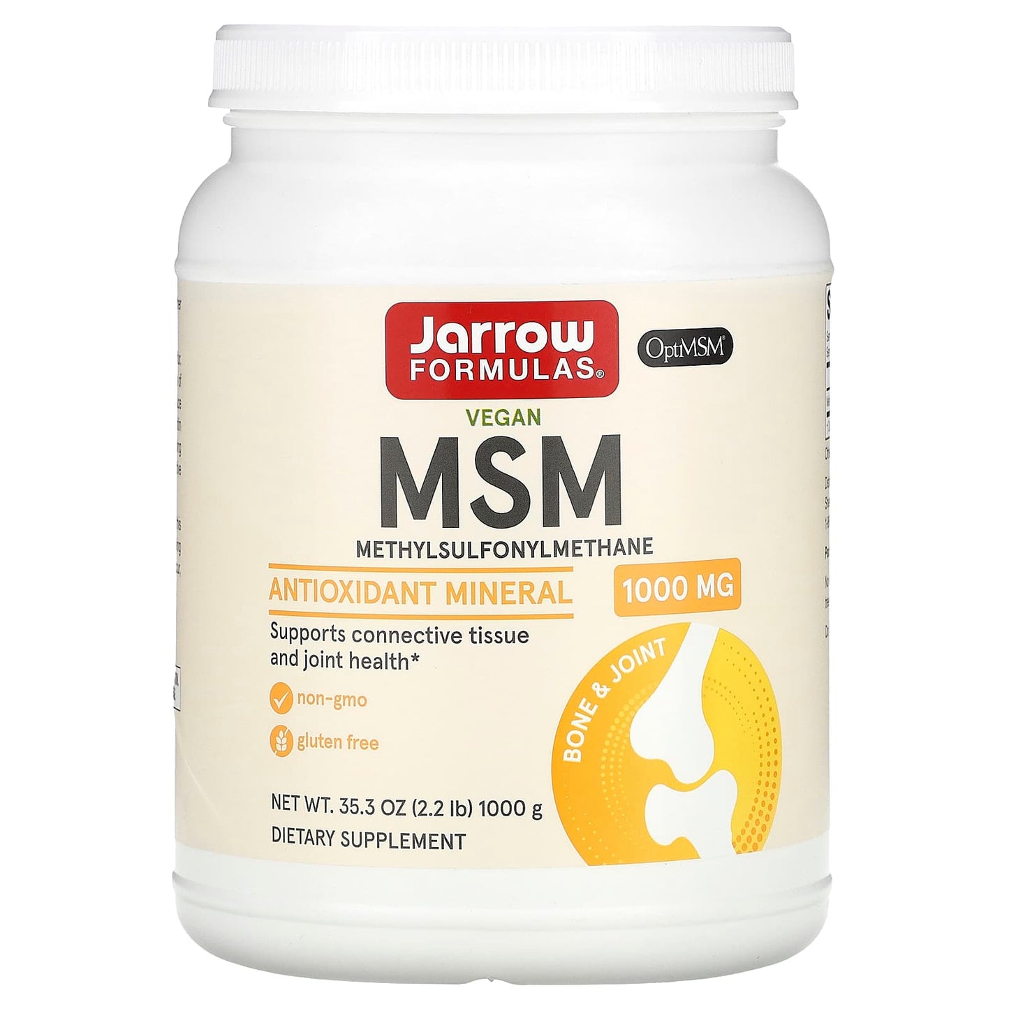 Jarrow Formulas MSM Powder, 1000g | Joint & Connective Tissue Support - Image 1