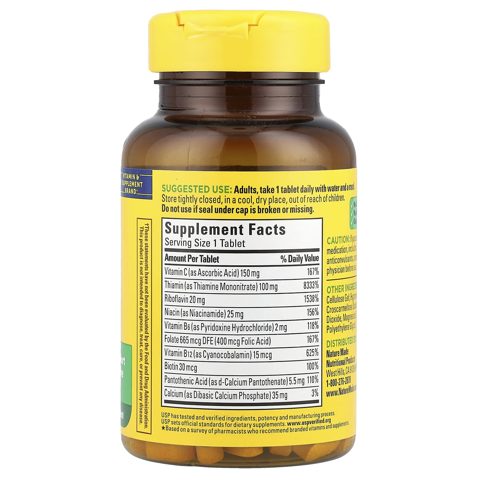 Nature Made, Super B-Complex with Vitamin C, 140 Tablets - Image 2