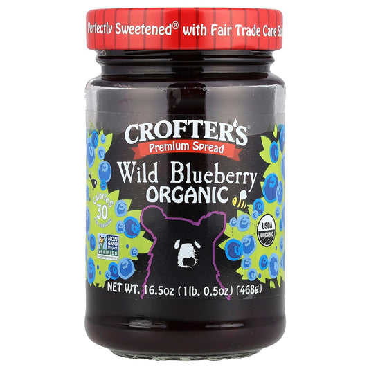 Wild Blueberry Organic Jam by Crofter's - USDA Certified, Non-GMO - Image 1