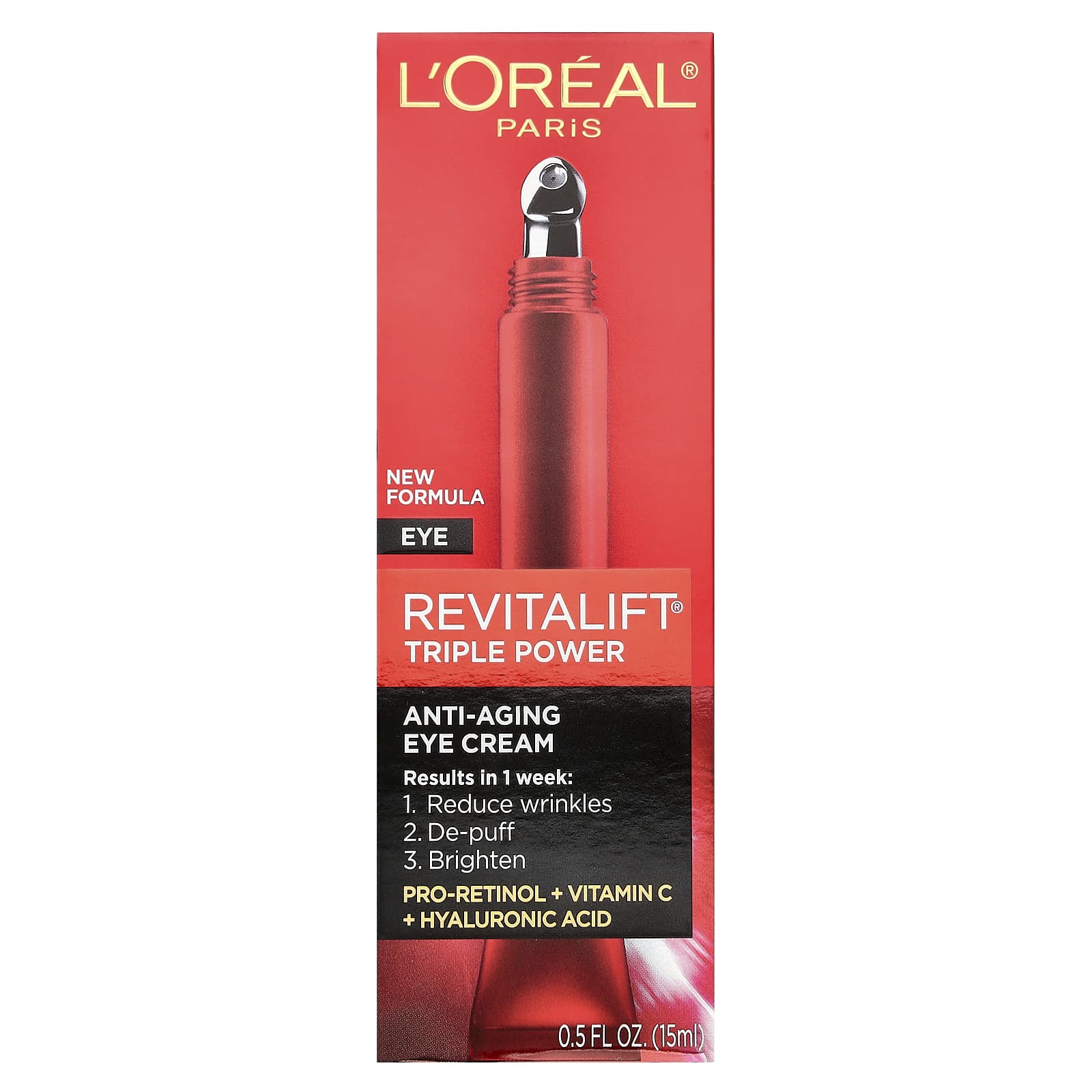 L'Oréal, Revitalift Triple Power®, Eye Cream, 0.5 fl oz (15 ml) - Image 2