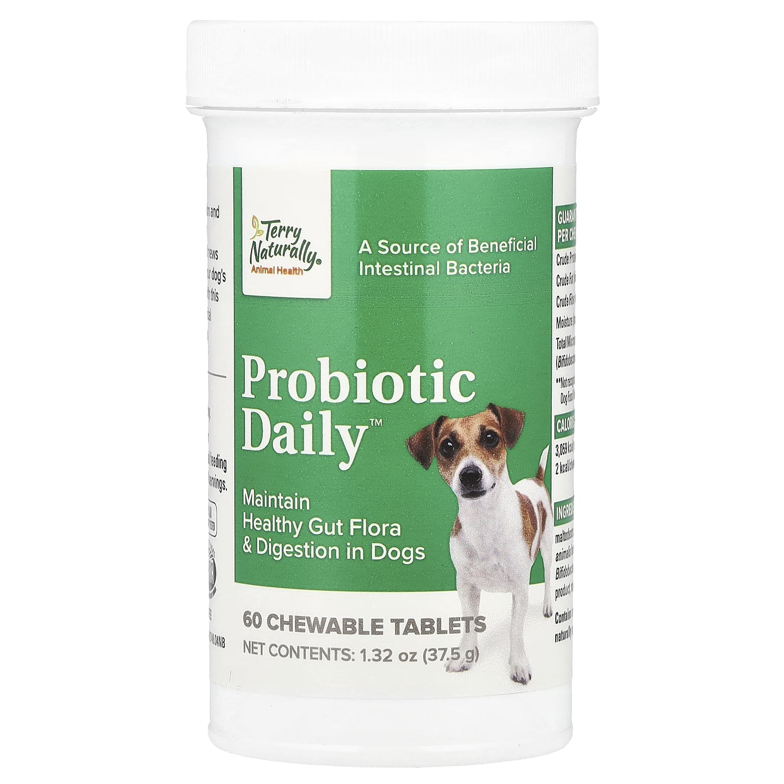 Terry Naturally, Probiotic Daily™, For Dogs, 60 Chewable Tablets, 1.32 oz (37.5 g) - Image 1